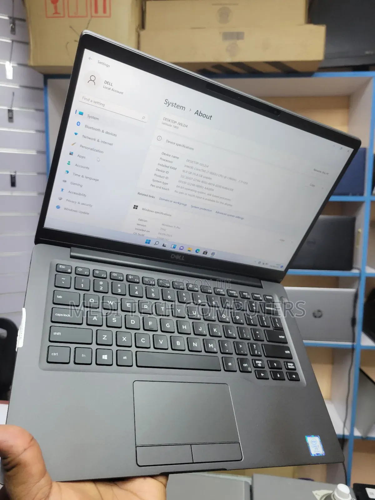 Laptop Dell Latitude 7400 16GB Intel Core I7 SSD 256GB