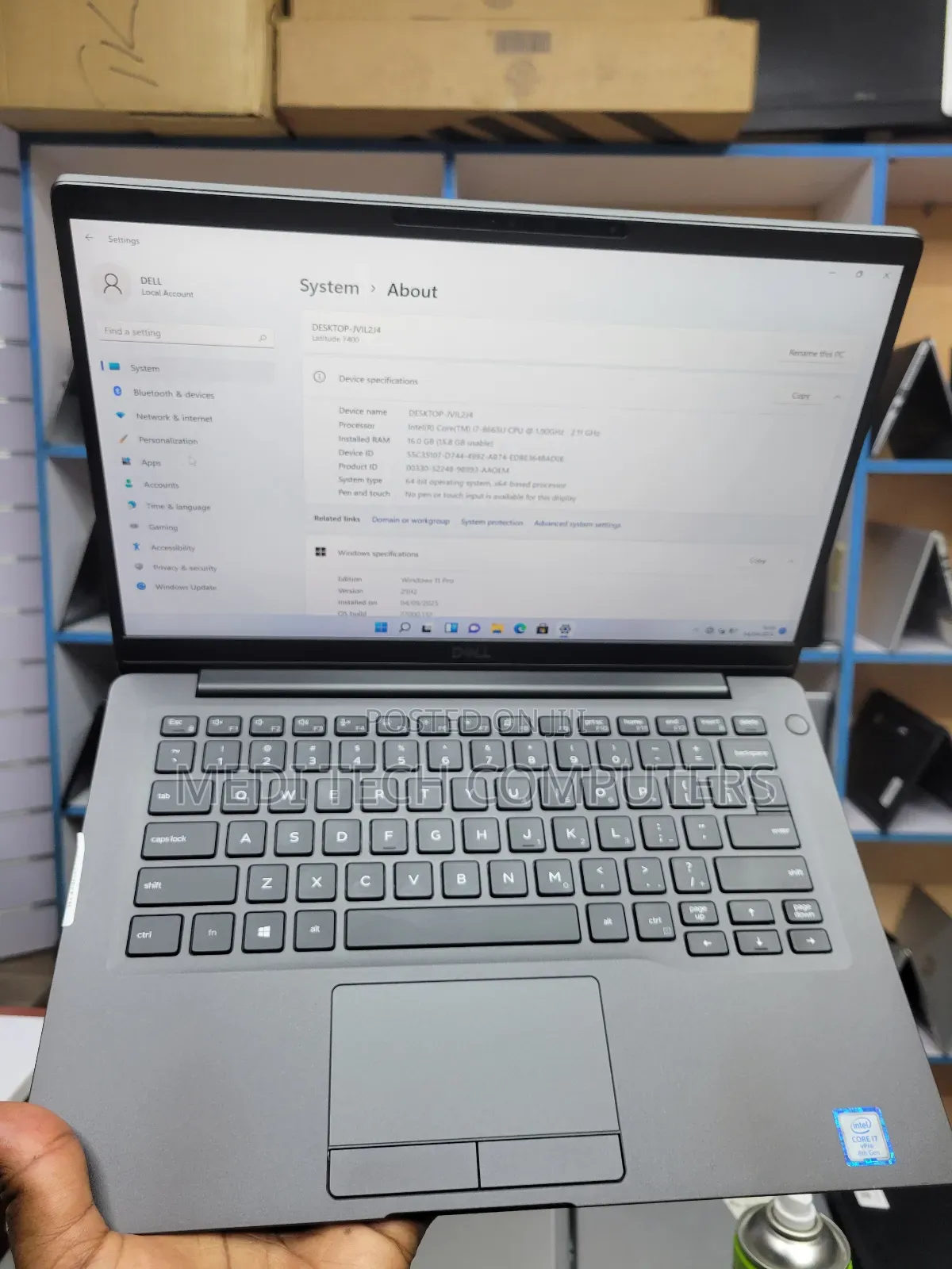Laptop Dell Latitude 7400 16GB Intel Core I7 SSD 256GB