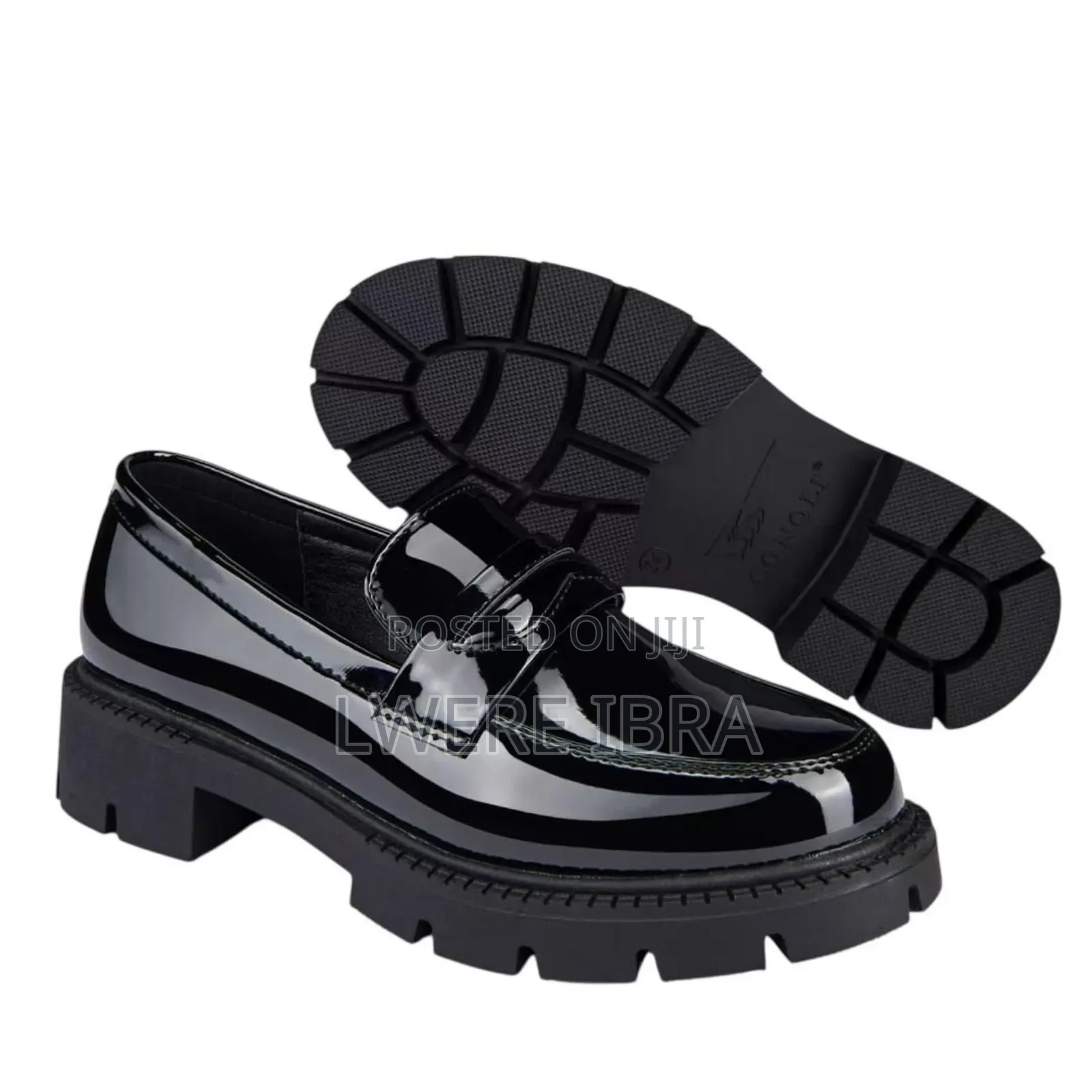 Black Big Sole Shoes Size 38-42