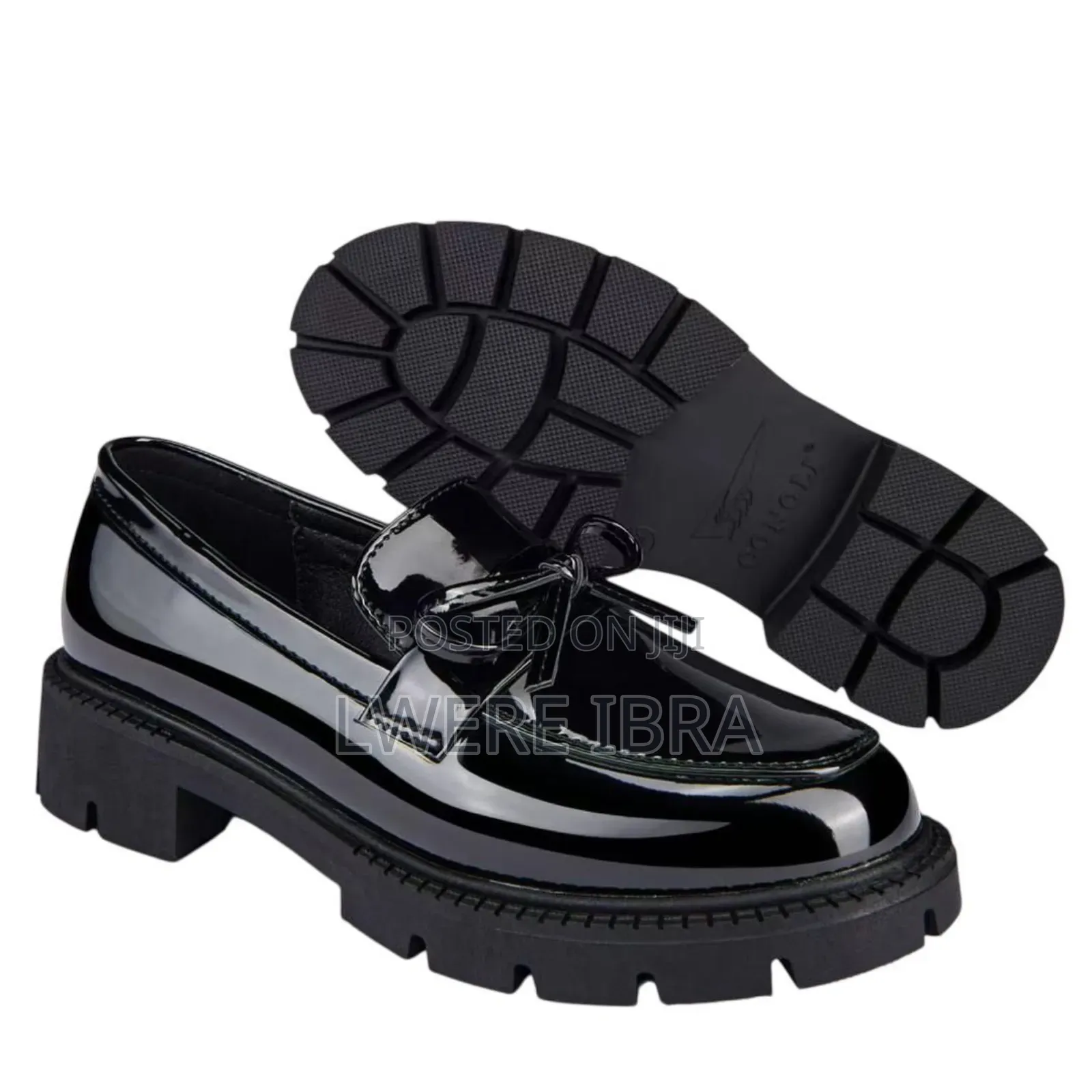 Black Big Sole Shoes Size 38-42