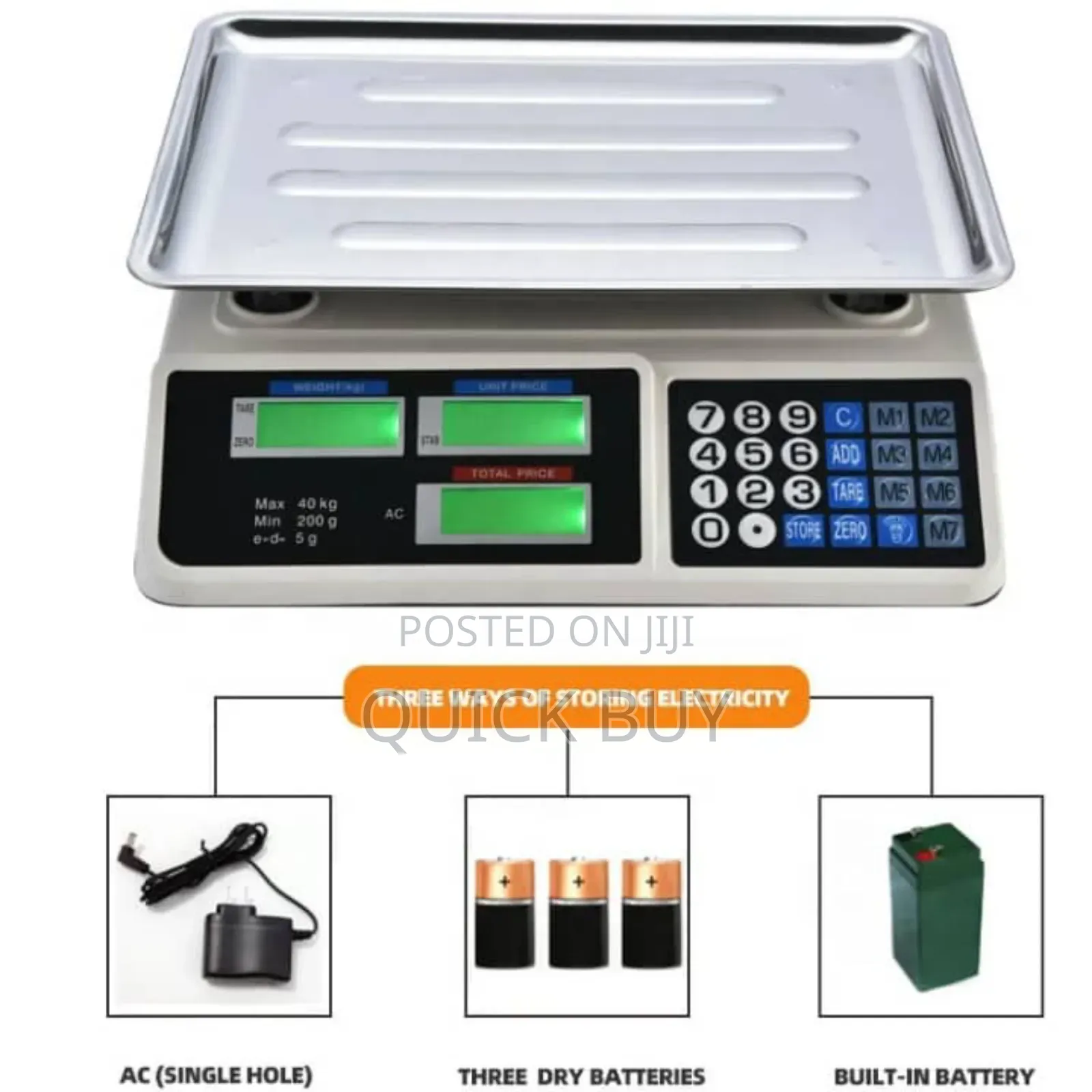 Good 40kg Rechargeable Price Computing Scale