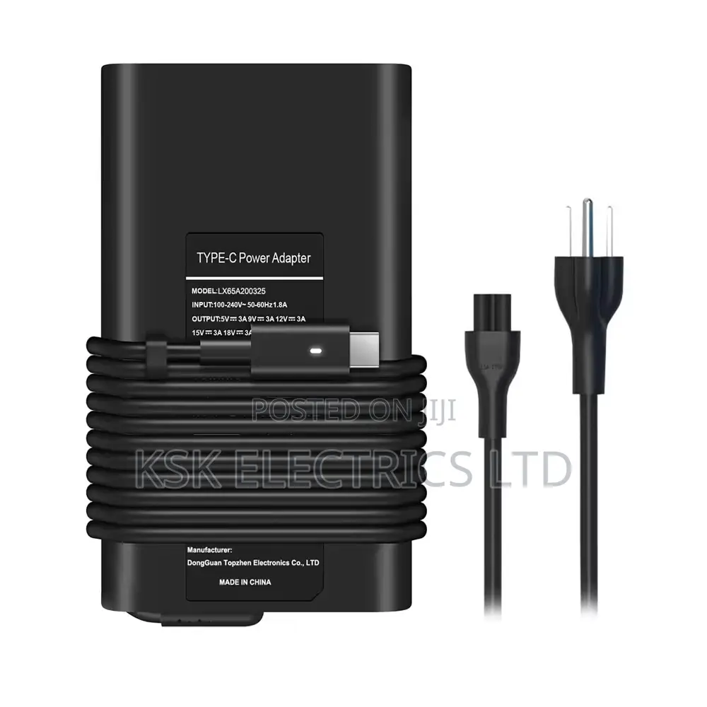 Laptop Charger 65w Watt Usb Type C Ac Power Adapter