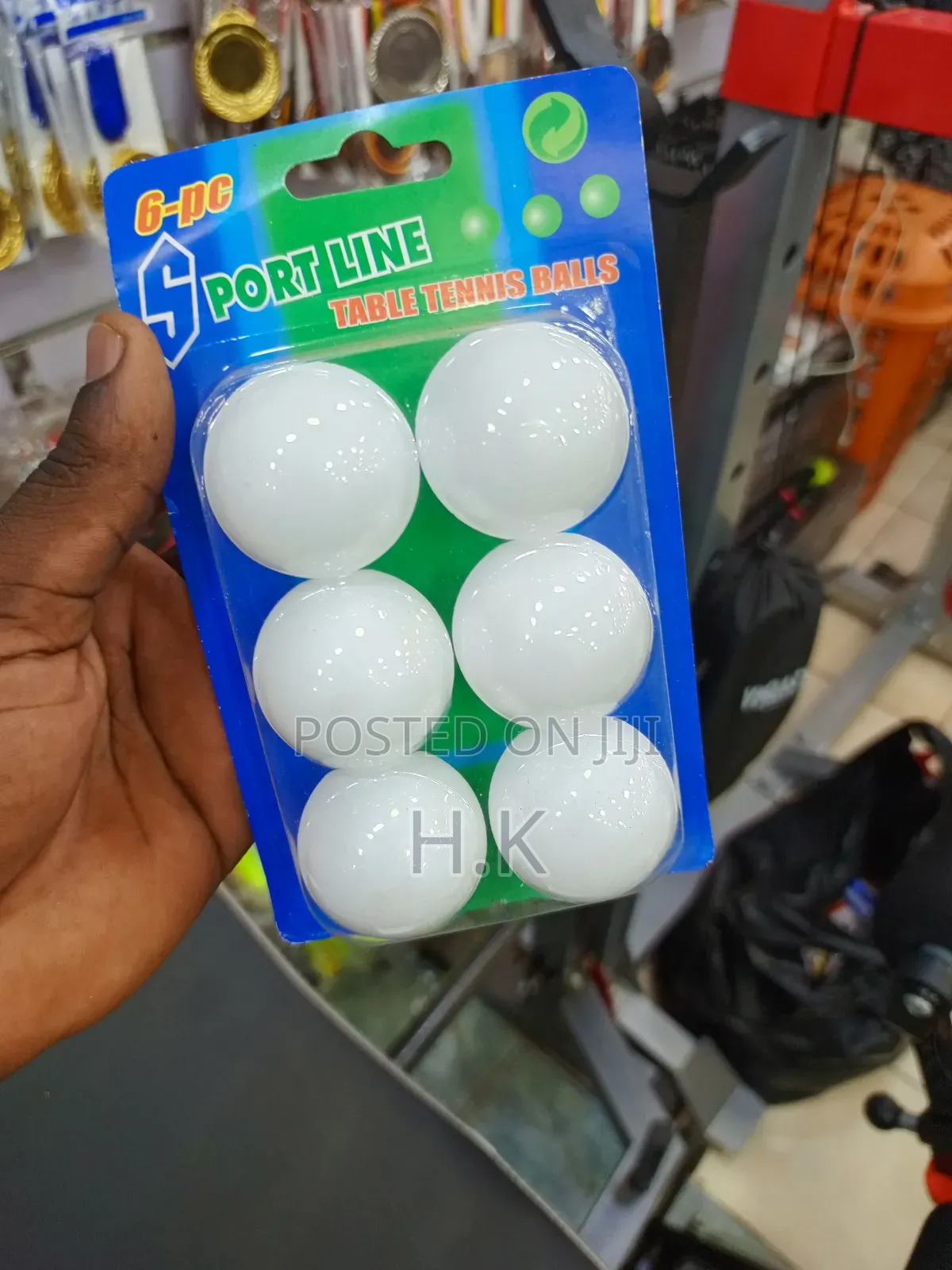 6-Piece Pack of Sport Line Table Tennis Balls.