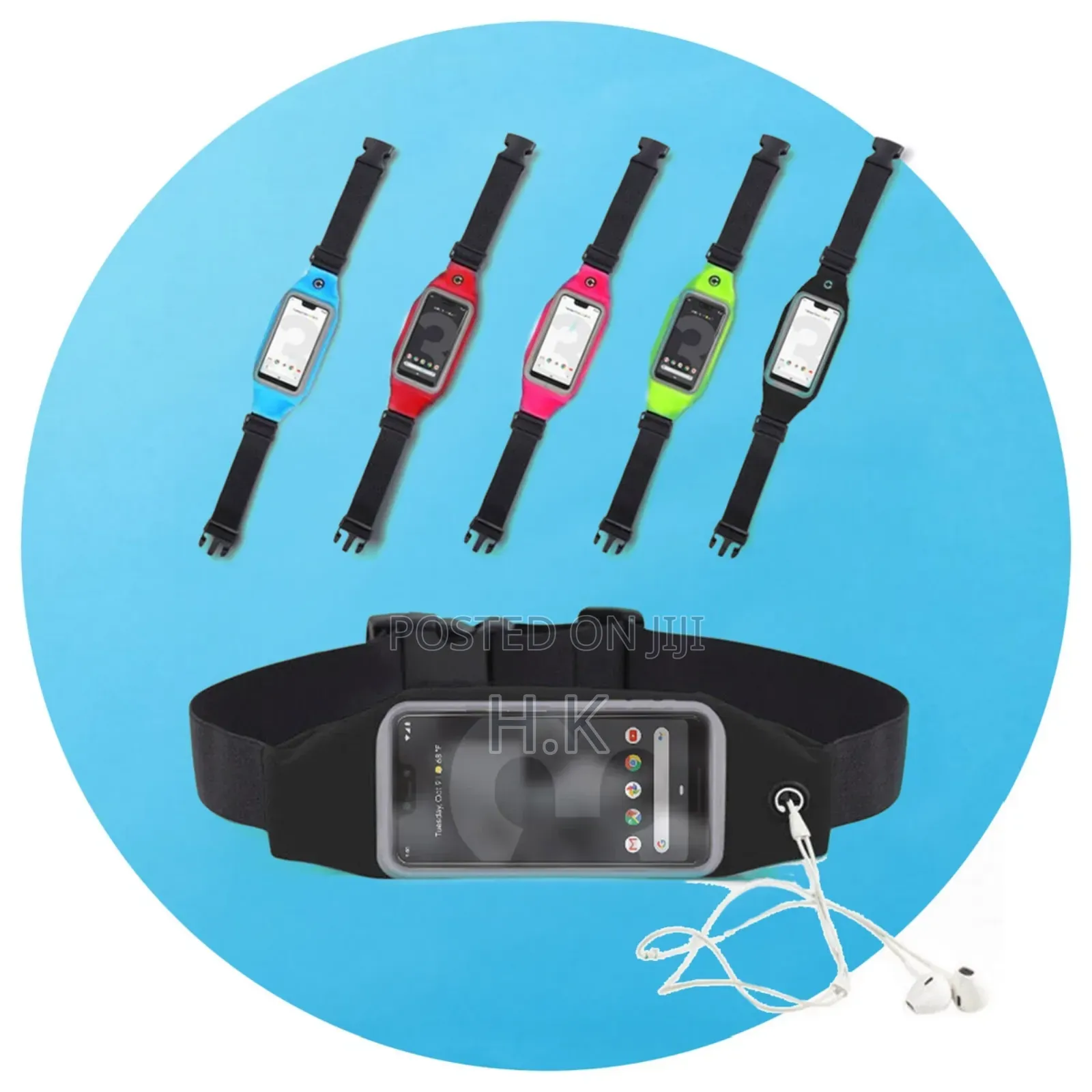 Waterproof Sports Gym Jogging Waist Belt Bag Case