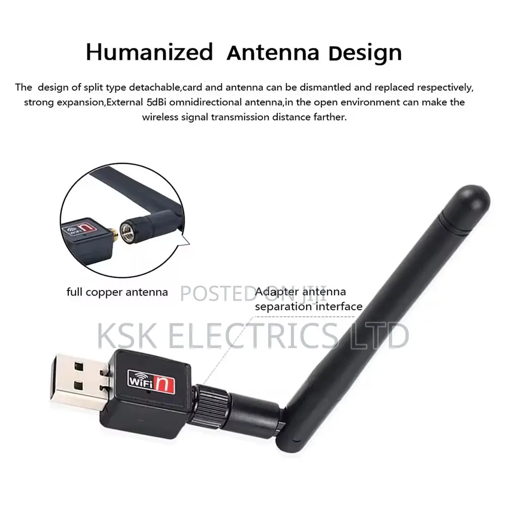 Mini 5g Network Card 600m Drive-Free External Usb Wifi Receiver Adapte