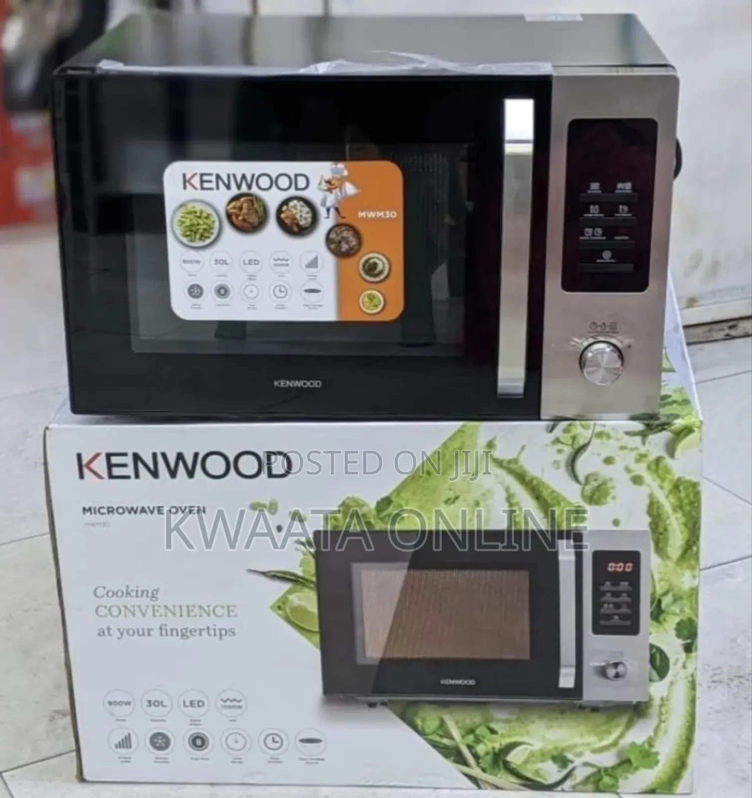30l Kenwood Microwave Oven With Grill, Digital Display Auto Menu