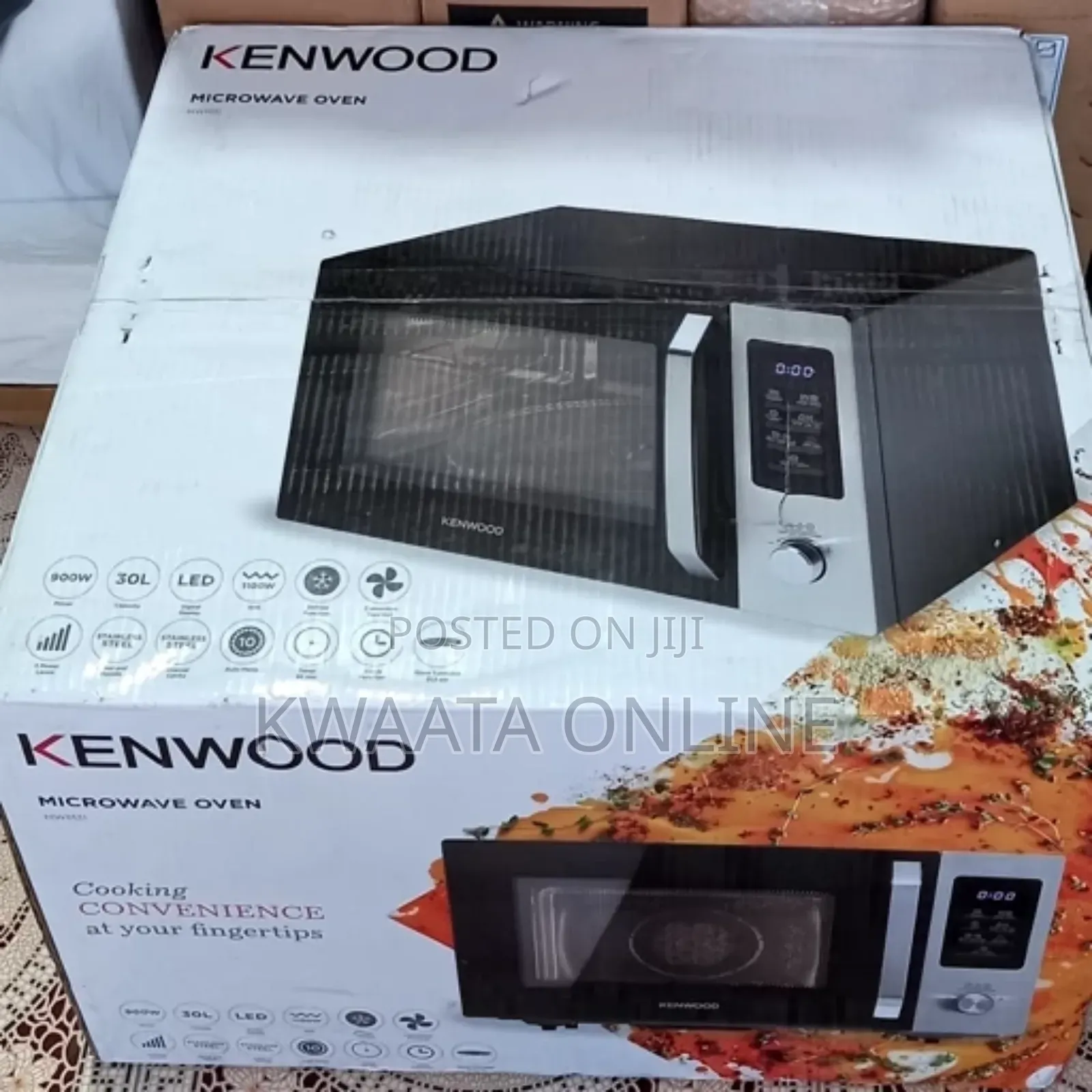 30l Kenwood Microwave Oven With Grill, Digital Display Auto Menu