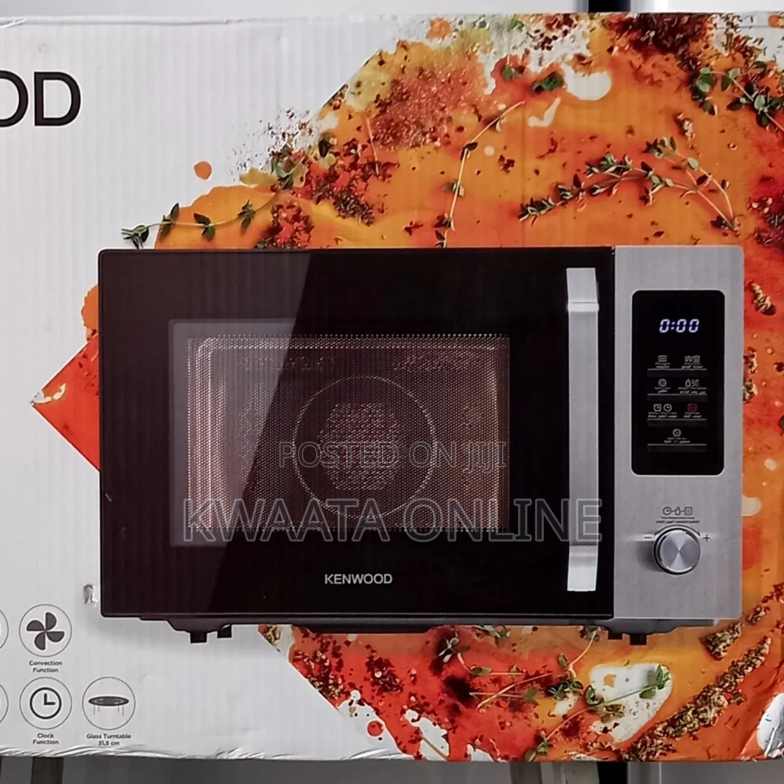30l Kenwood Microwave Oven With Grill, Digital Display Auto Menu
