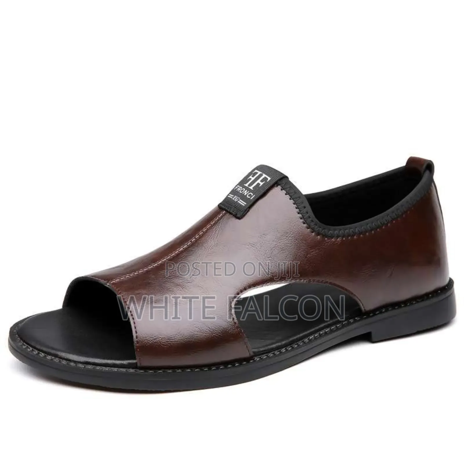 Fronci Casual Sandals-Rubber Sole, Non-Slip-Brown