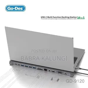 Go-Des 14 in 1 Usb C Type-C Hub Hubs Docking Station Dual