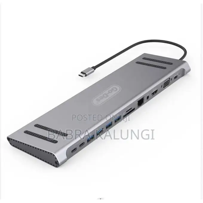 Go-Des 14 in 1 Usb C Type-C Hub Hubs Docking Station Dual