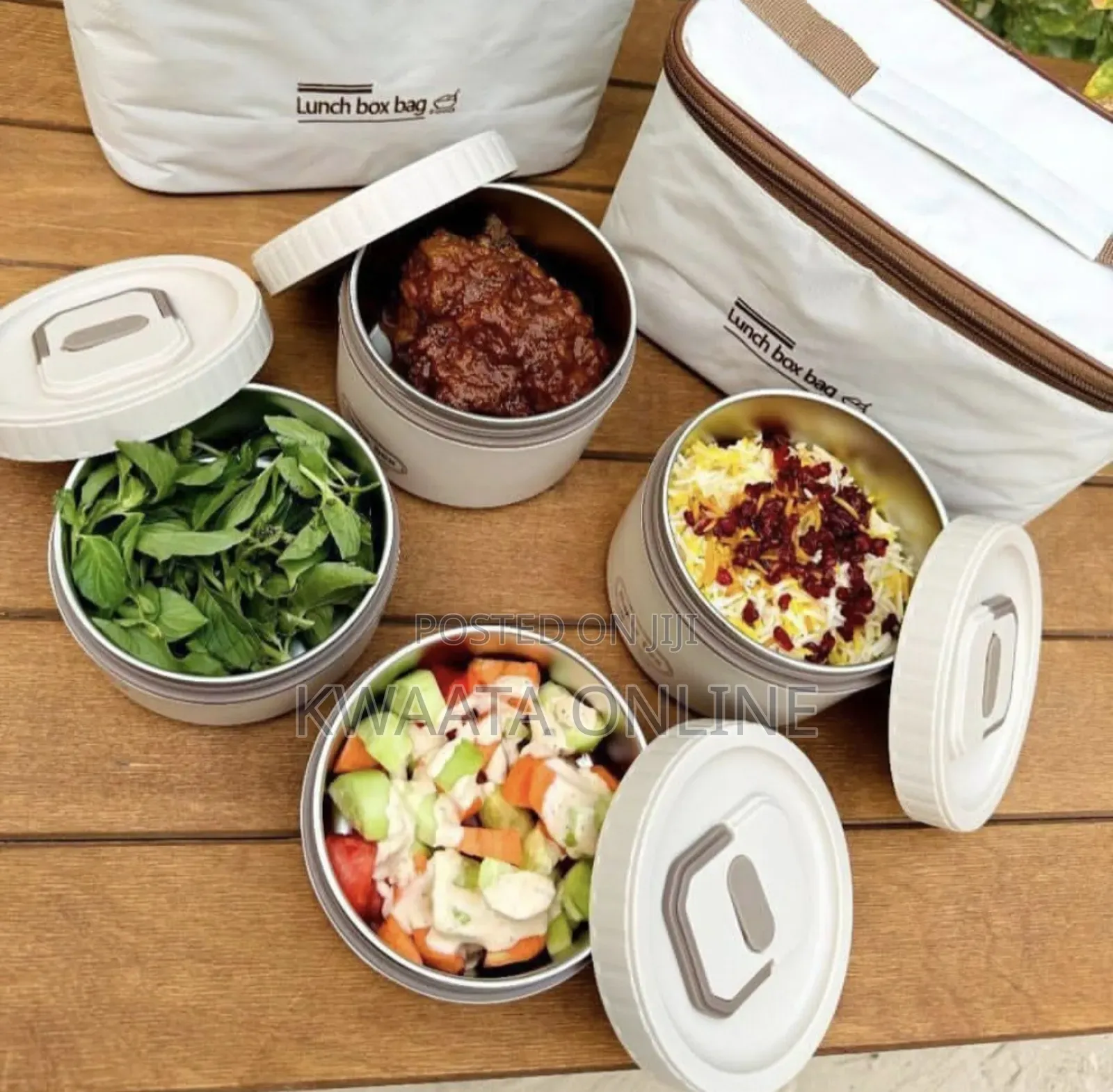 420ml/550ml Lunch Box With Insulated Bag Portable Heat Insulation