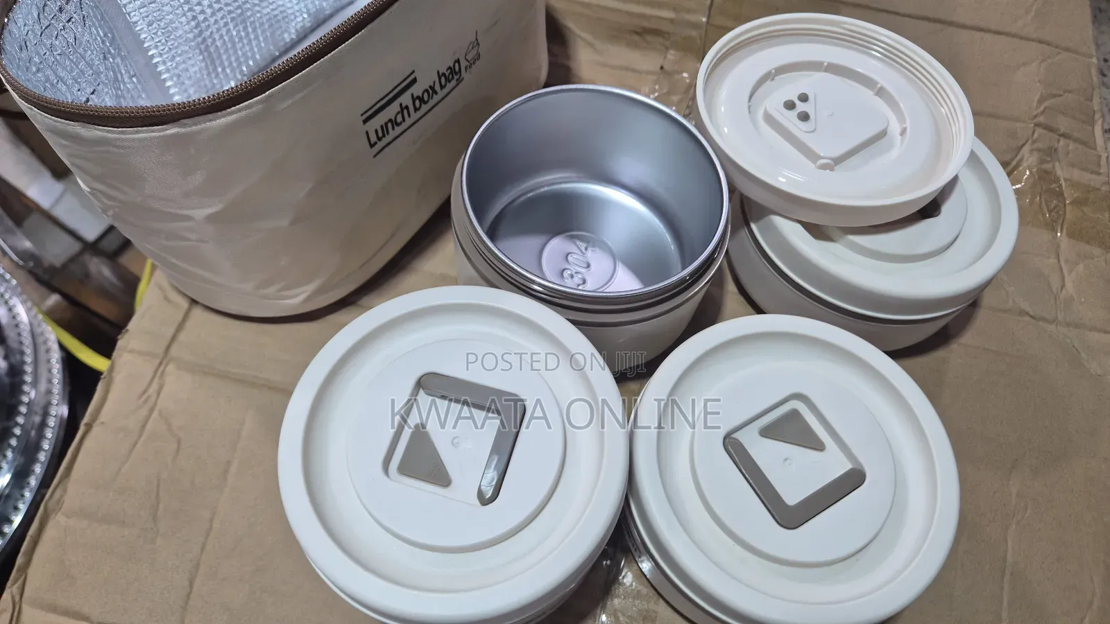 420ml/550ml Lunch Box With Insulated Bag Portable Heat Insulation