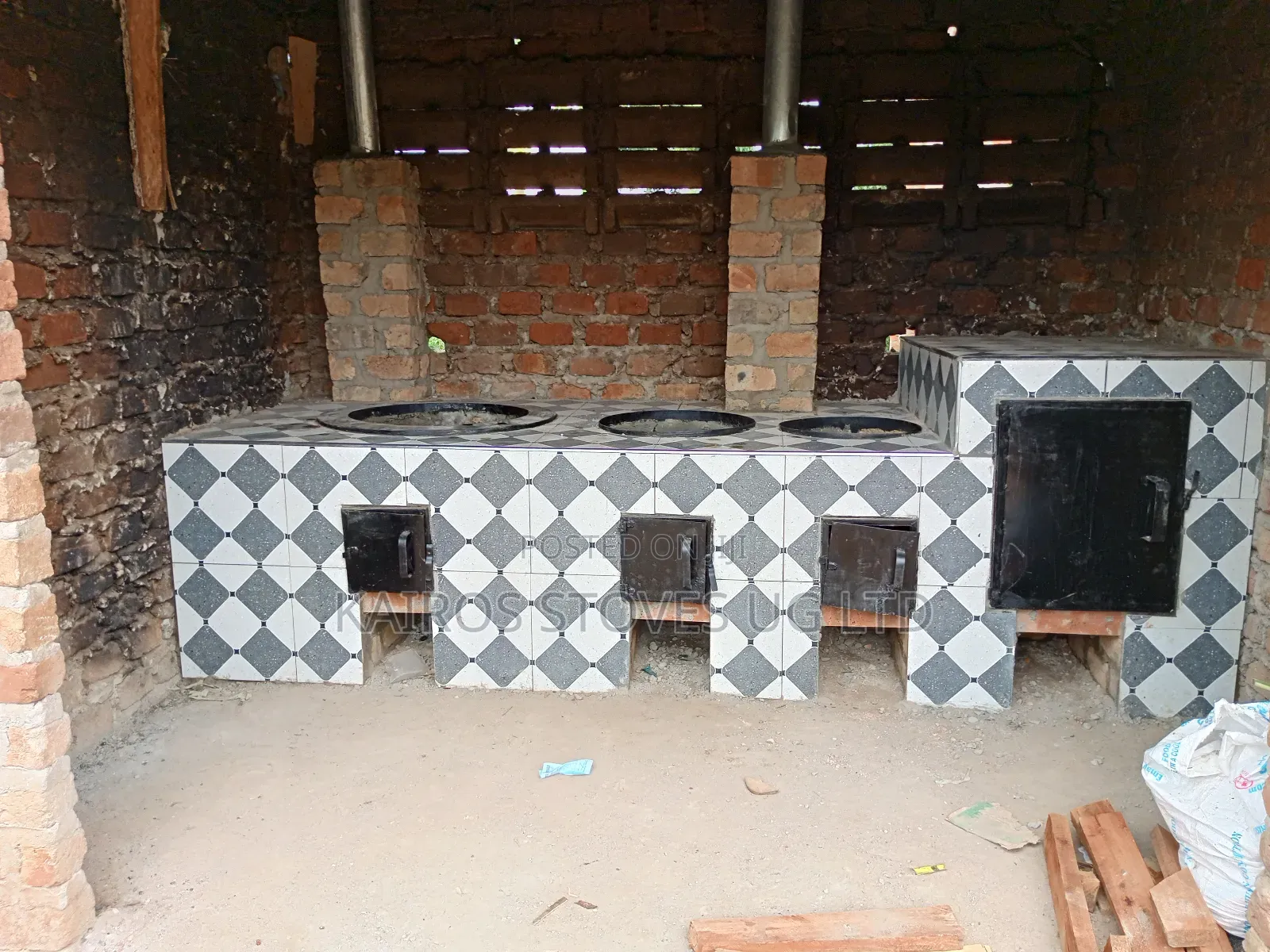 Commercial Energy Saving Cooking Stove for Firewood With Oven