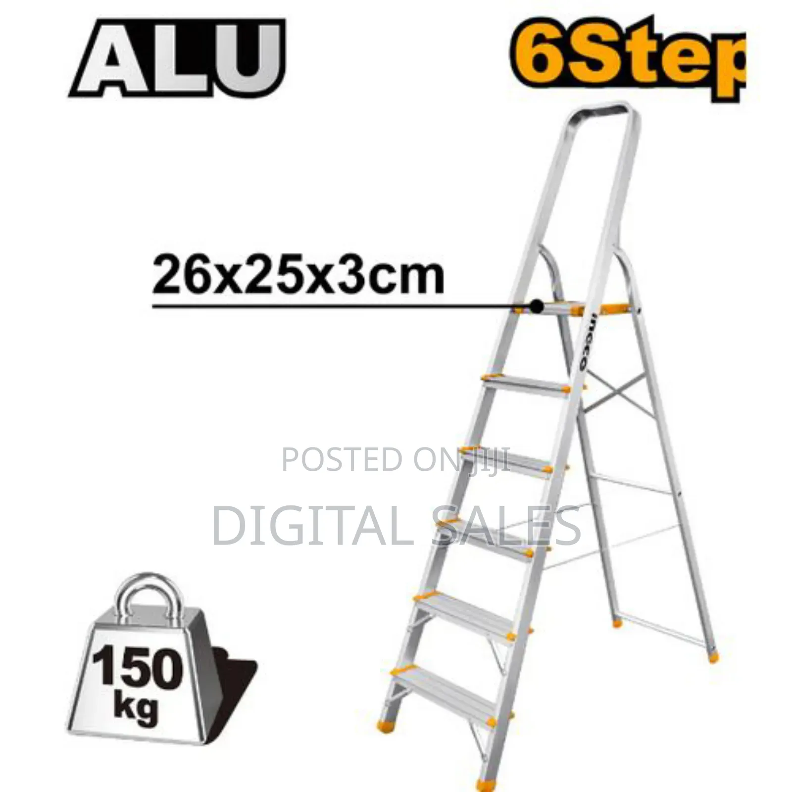 Steps Ingco Steel Household Ladder Step Heavy Duty -