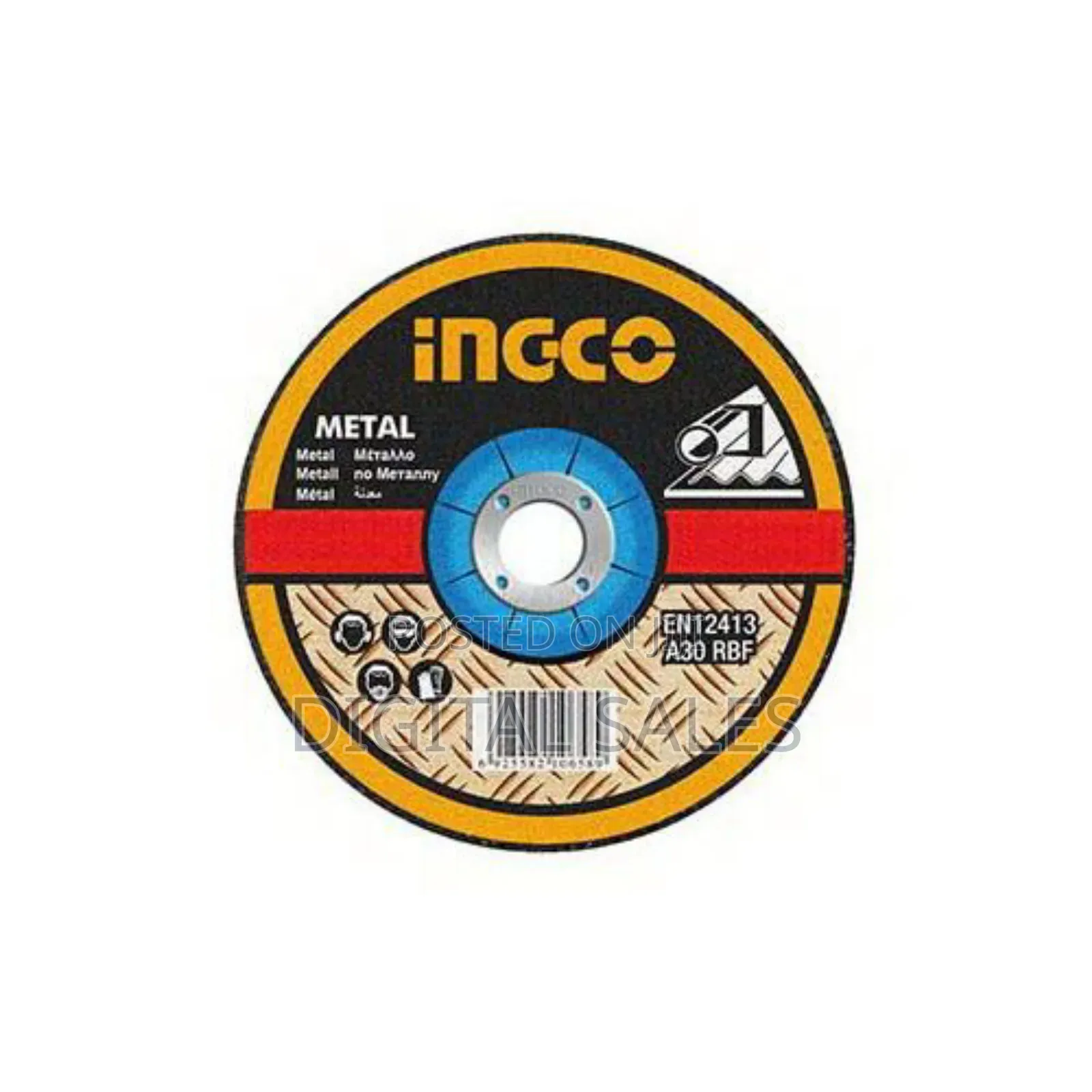 Ingco Mgd601251 - Abrasive Metal Grinding Disc - Orange