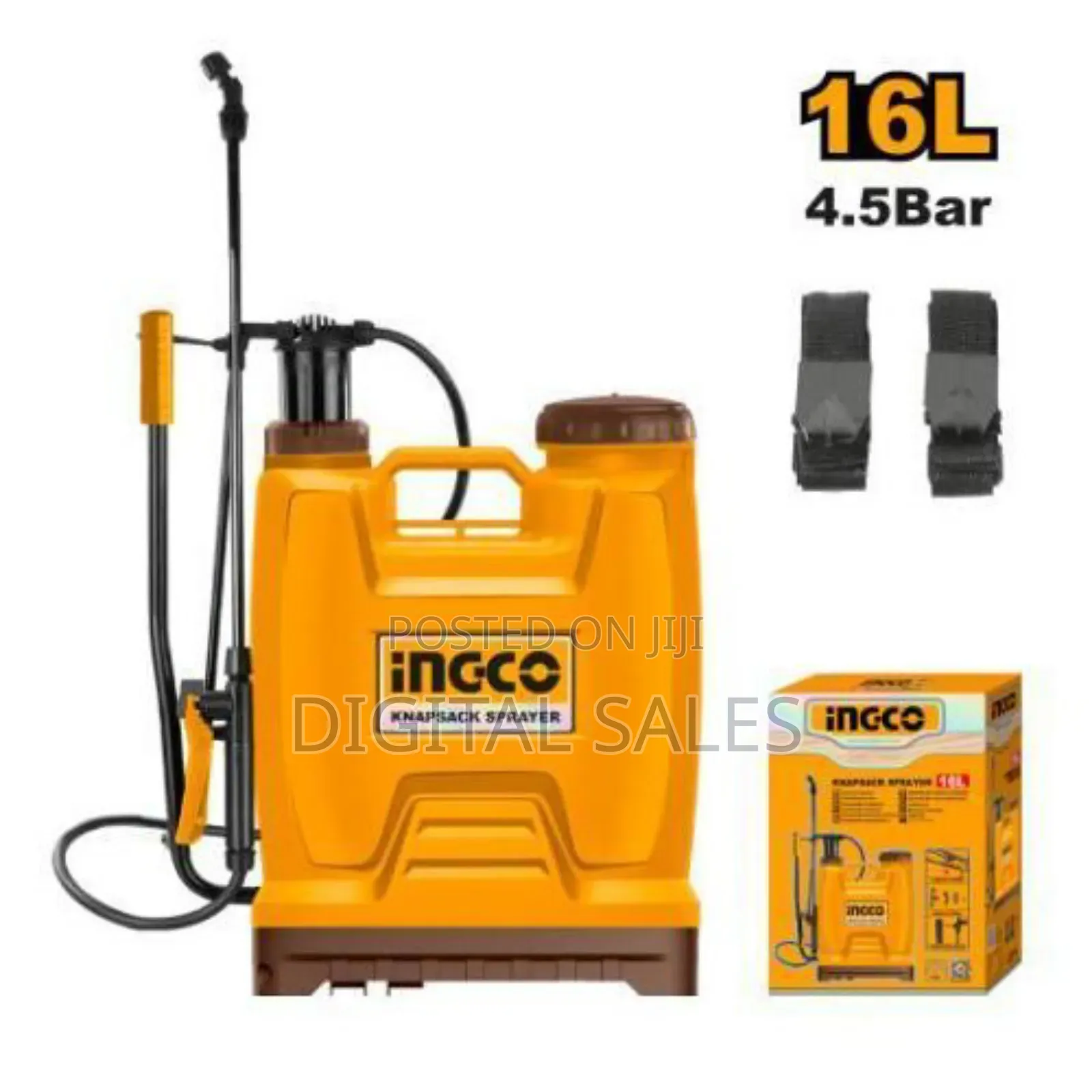 Ingco 16l Manual Knapsack Sprayer-Hspp41602