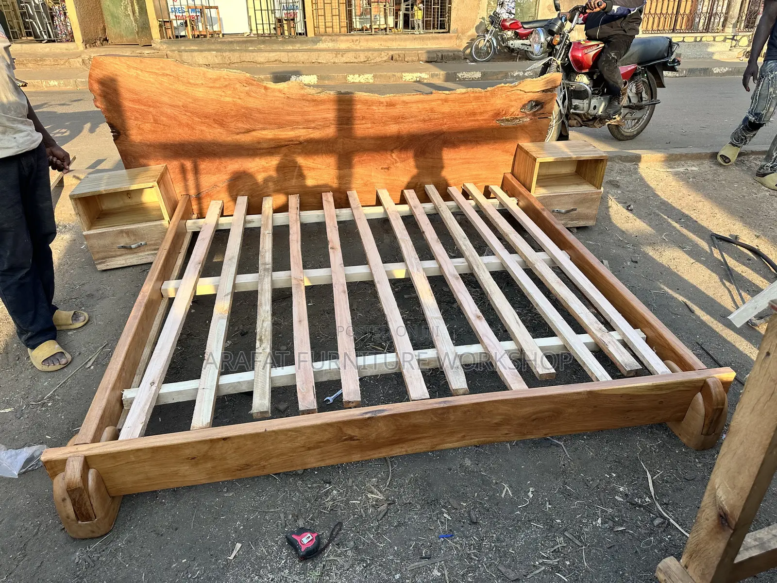 Solid Craft Afzelia Bed