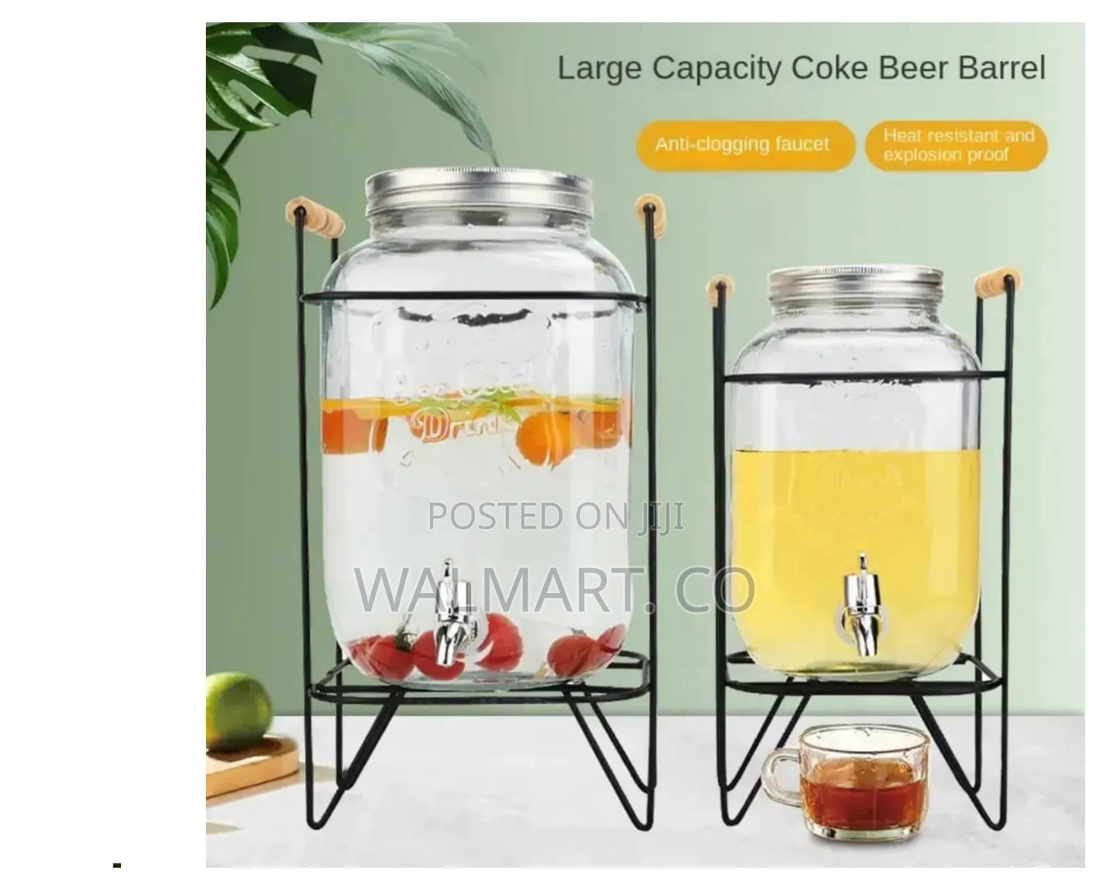 8 Litres Glass Beverage Dispenser