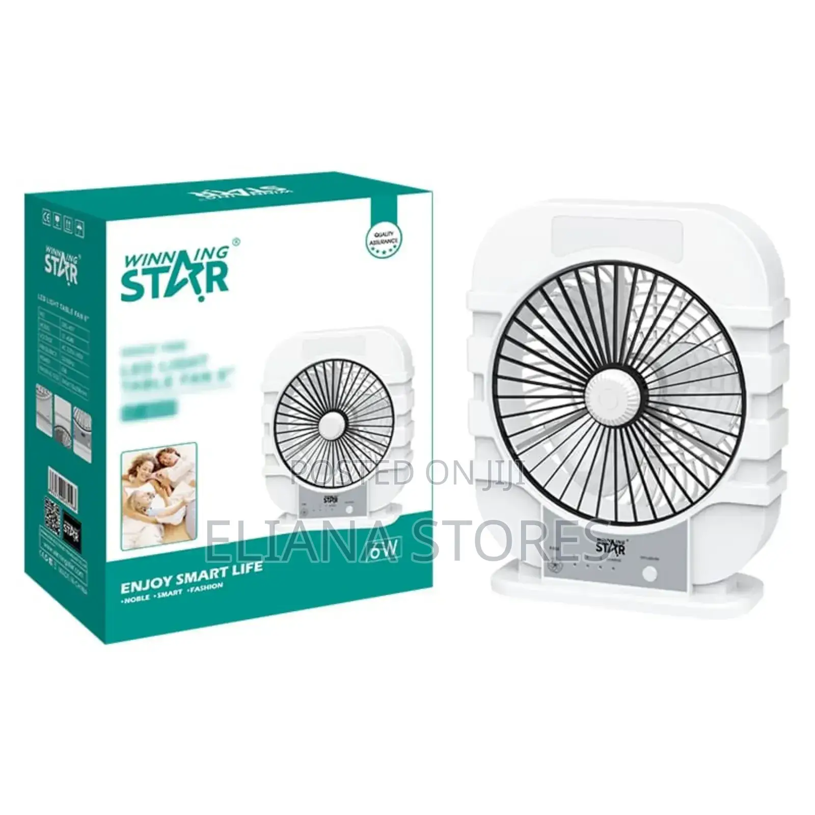 Led Light Table Fan "8"