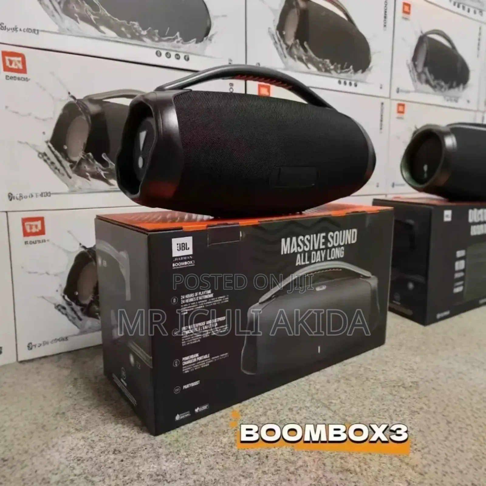 Boombox 3 Portable RGB Subwoofer Wireless Cool Bass Speaker