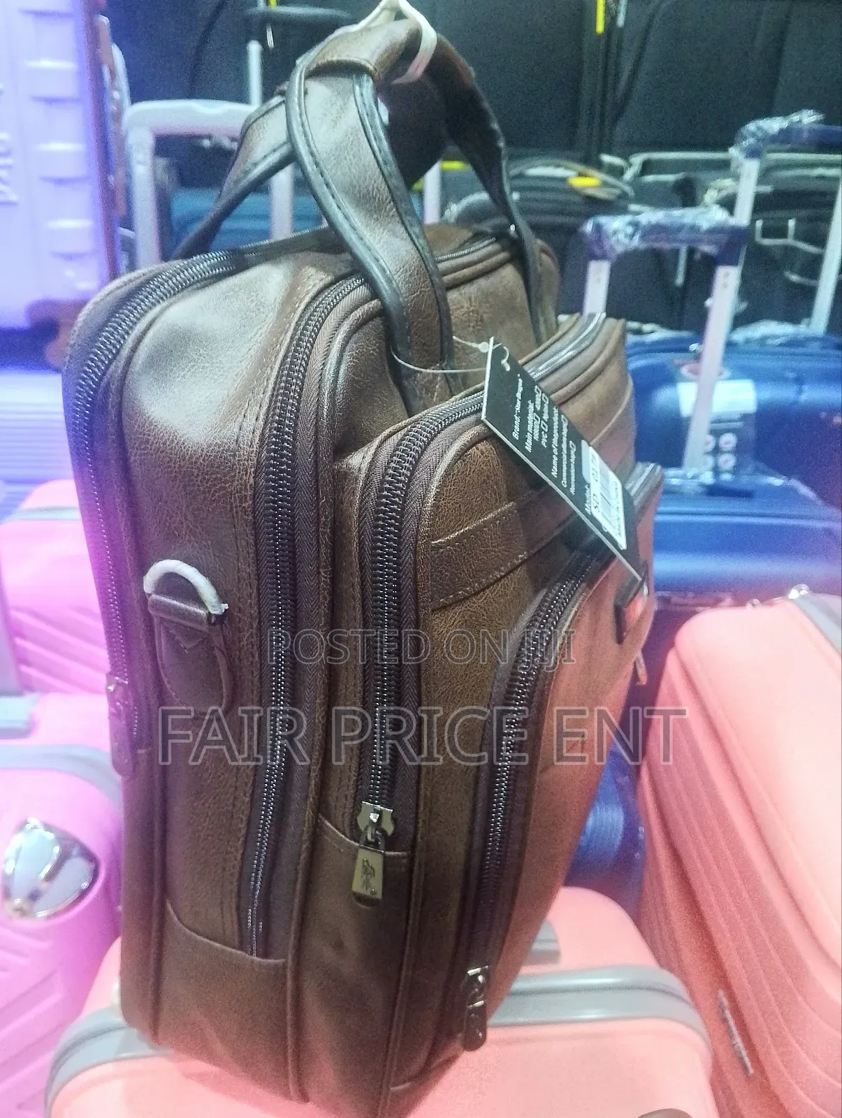 Original Leather Handbag. Brown (Medium)