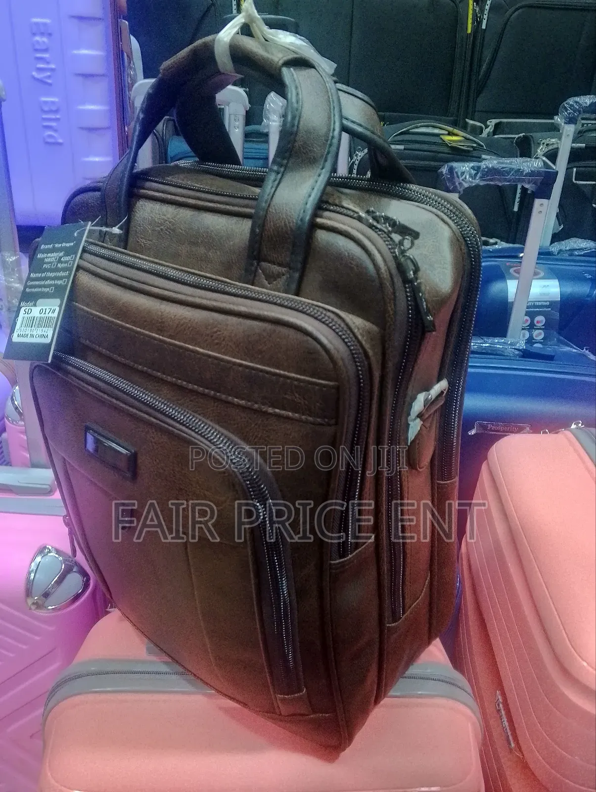 Original Leather Handbag. Brown (Medium)