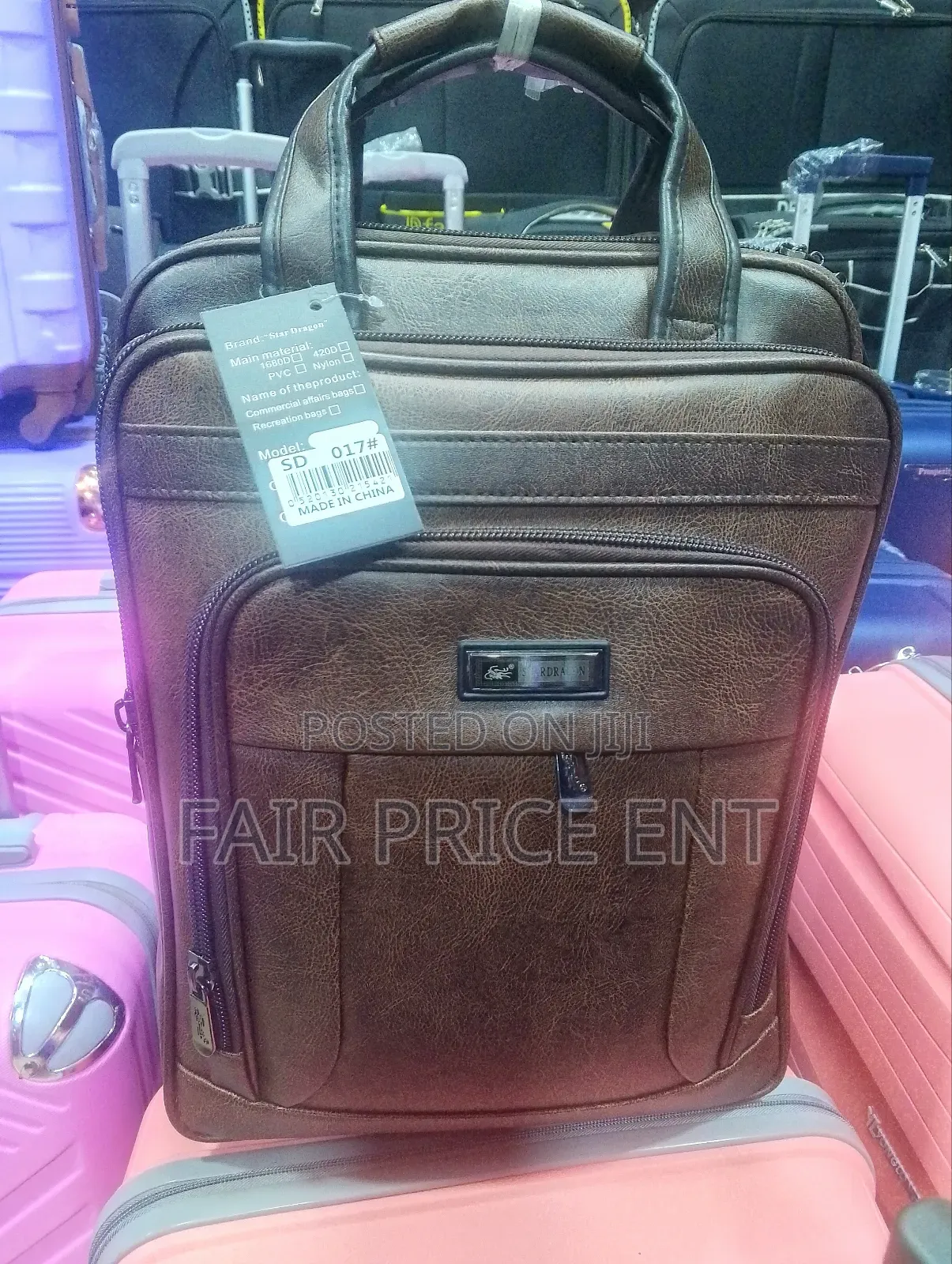 Original Leather Handbag. Brown (Medium)