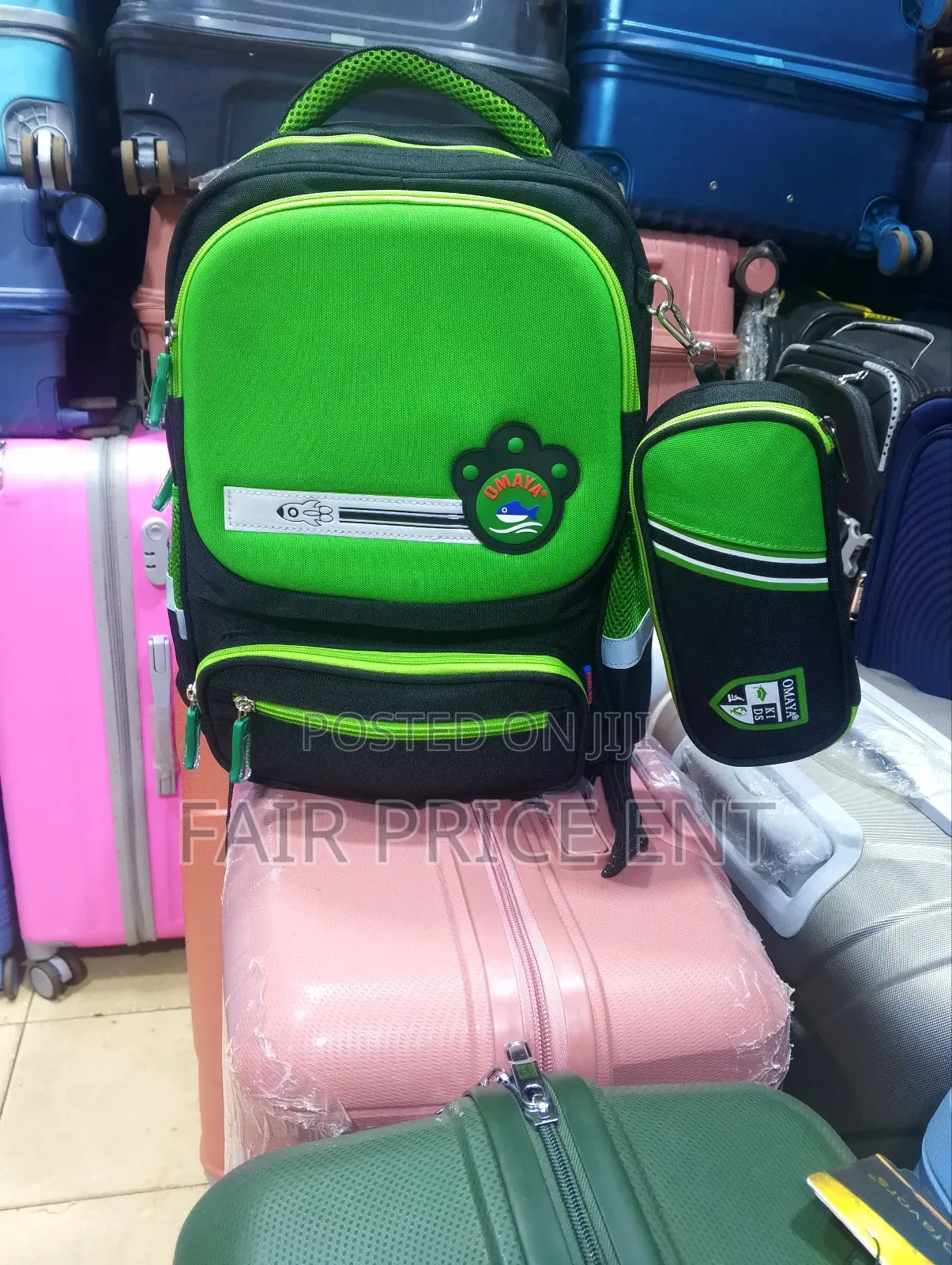 Planned Kid Original Back Pack Bag. (Green )