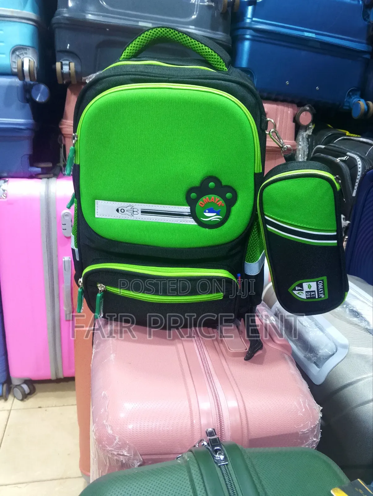 Planned Kid Original Back Pack Bag. (Green )