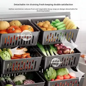 3 Tier Kitchen Storage Trolley or Vegetable Rack.