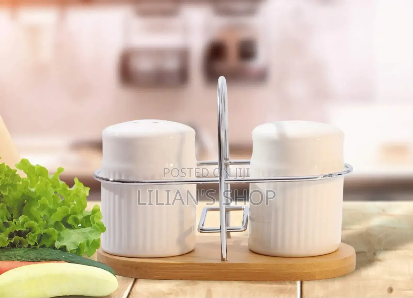 Classic Porcelain Salt and Pepper Shakers for Table