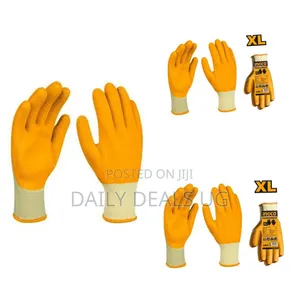 Ingco Hgvl04-xl -latex Gloves -orange