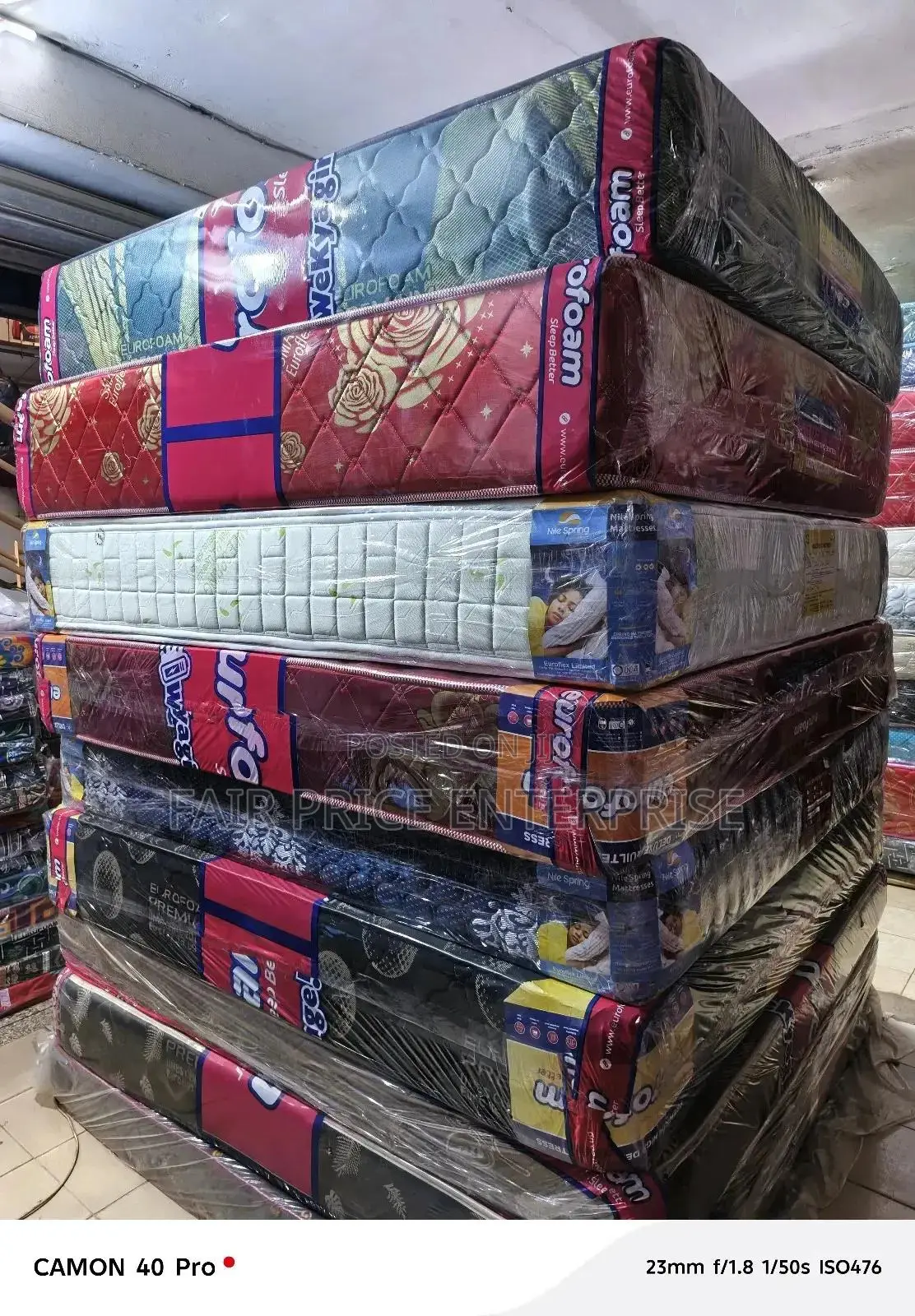 Euro Foam Mattresses 6x6 By8 Inches High Qualited