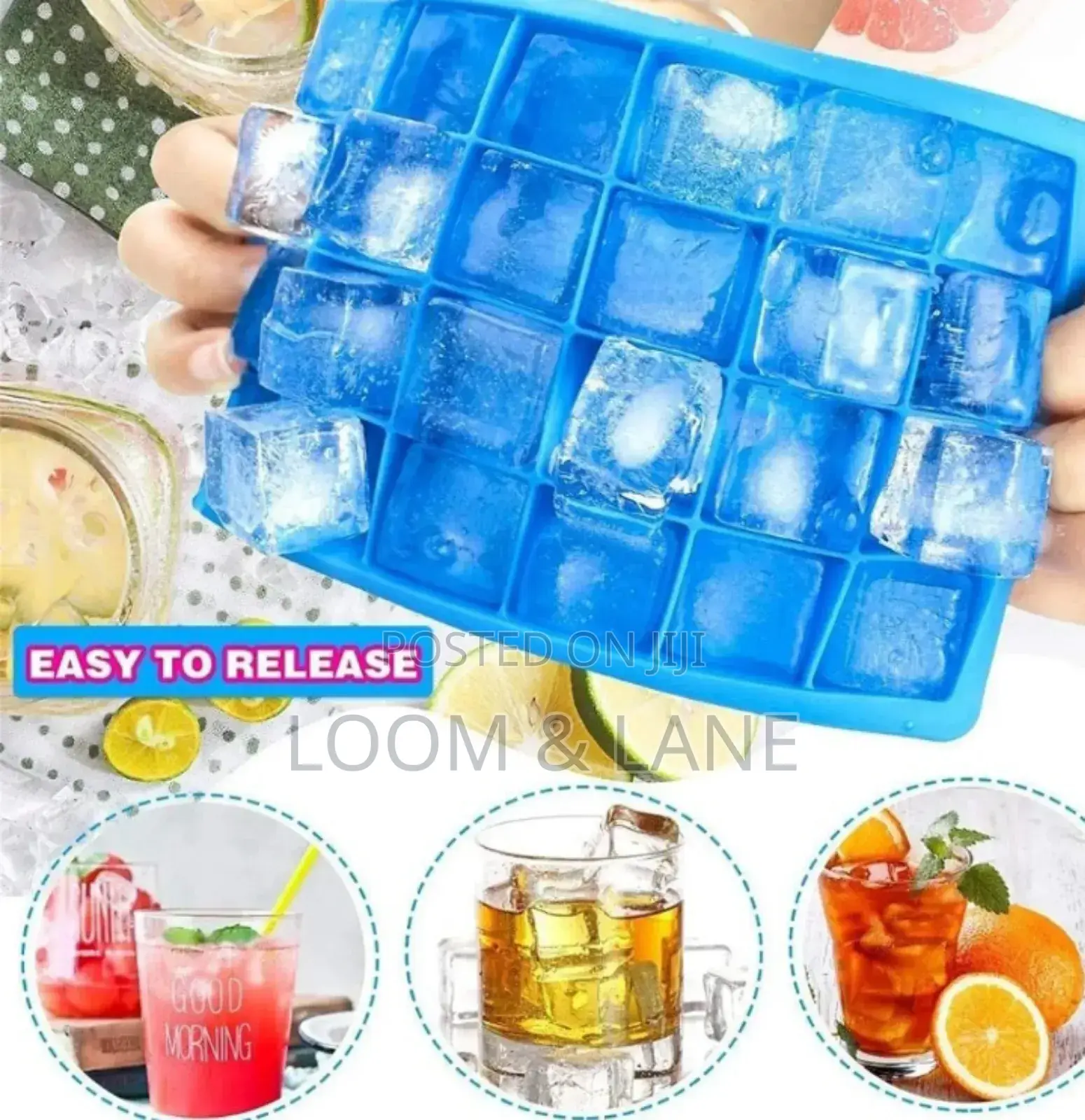 Silicone Ice Cube Maker 24-Cubes