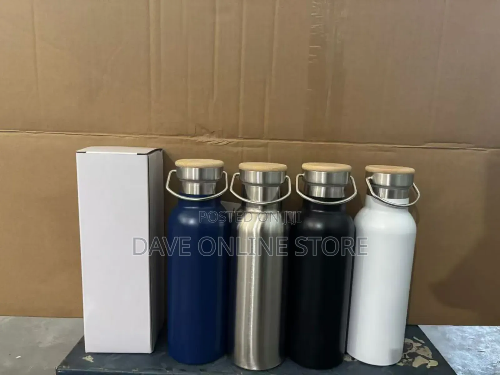Double-Walled, Vacuum-Insulated Stainless Steel Bottle,