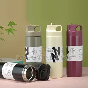 550ml Suction Nozzle Sports Kettle Stainless Steel Thermos Cup
