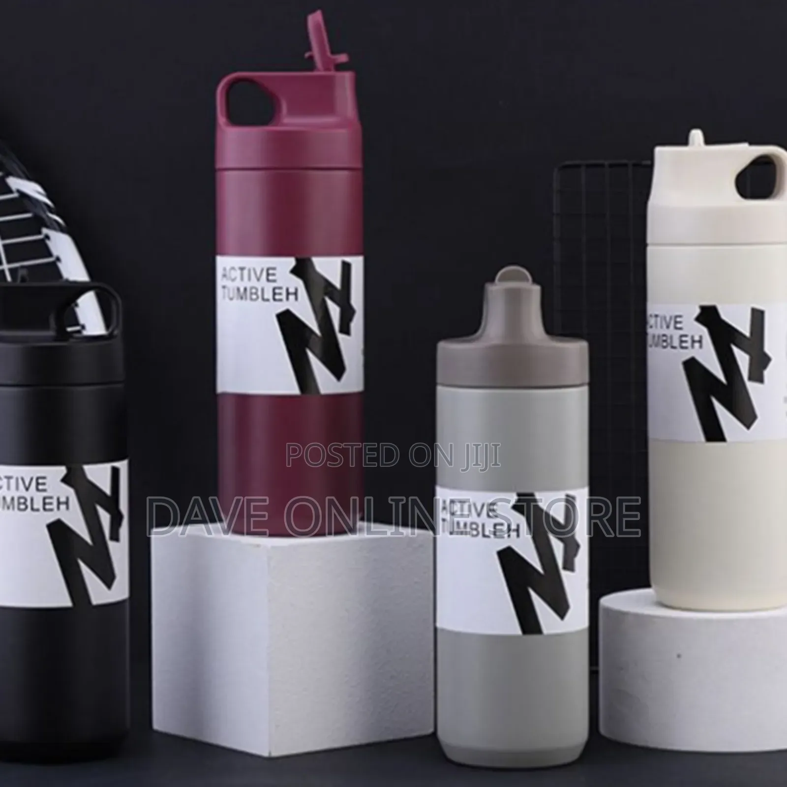 550ml Suction Nozzle Sports Kettle Stainless Steel Thermos Cup