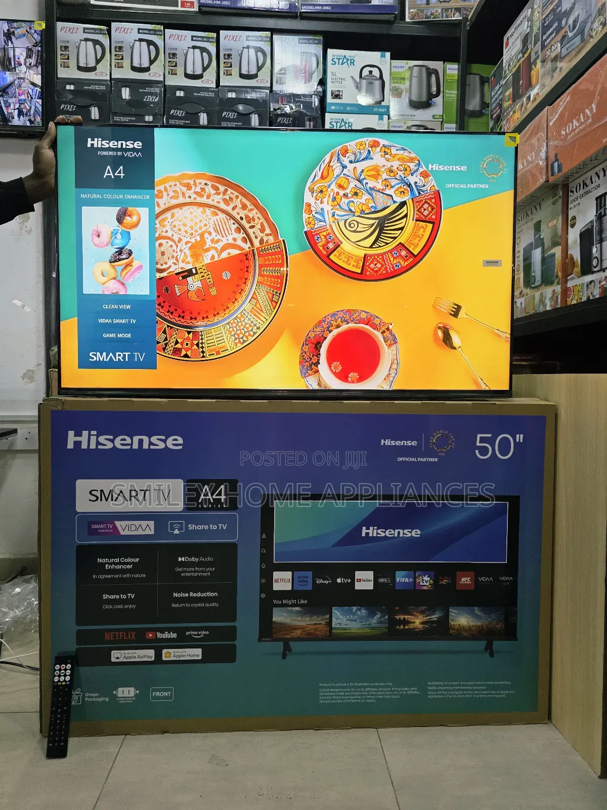 Newly Restocked Hisense 50inches Fullhd 1080p Resolution Vida Smart Tv