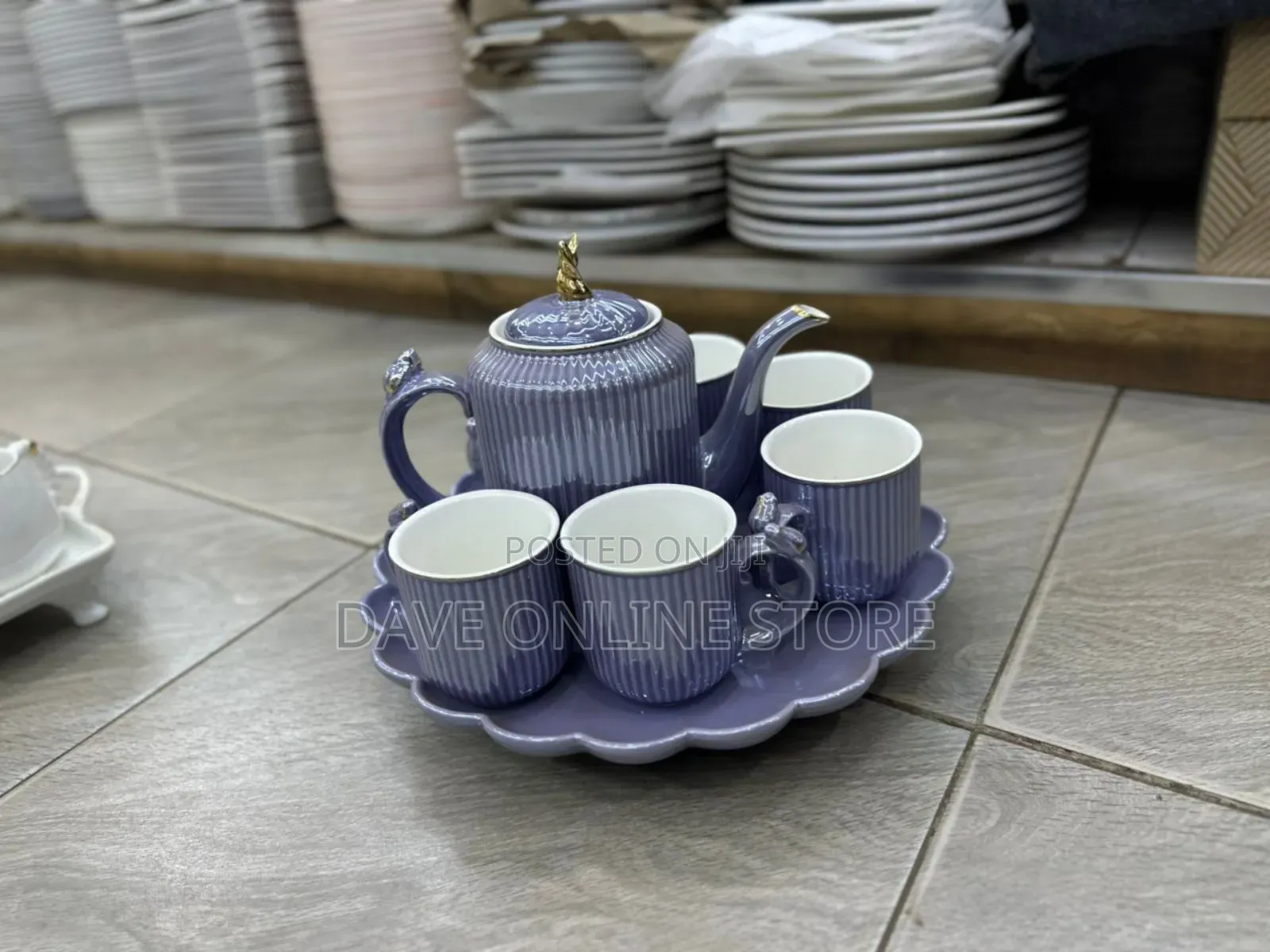 Rotating Porcelain Tea Set -