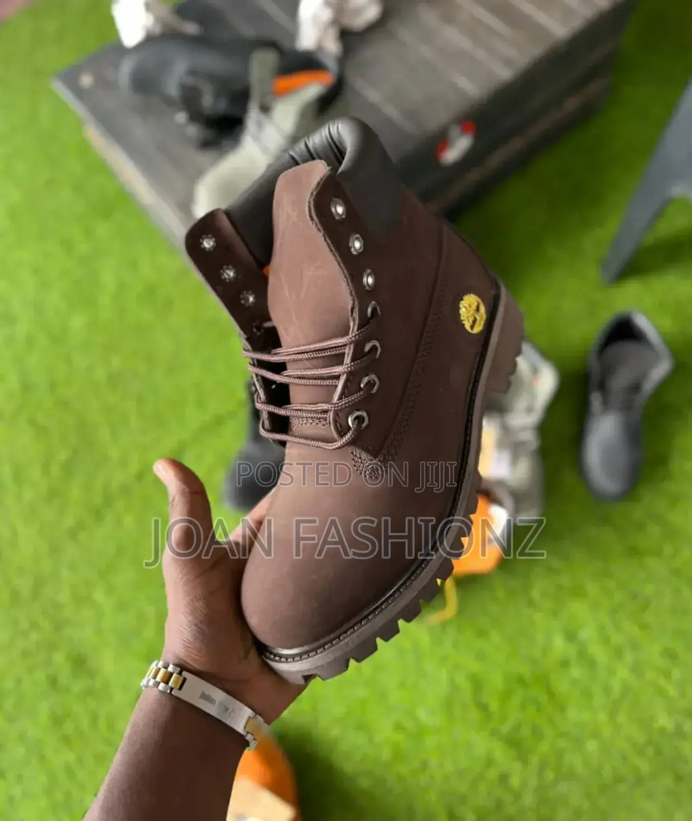 High Quality Men's Hiking Boots-Coffee