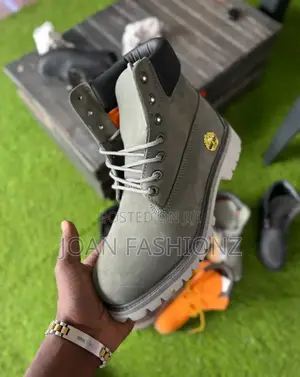 Men's Heavy Duty Timberland Boots-Gray