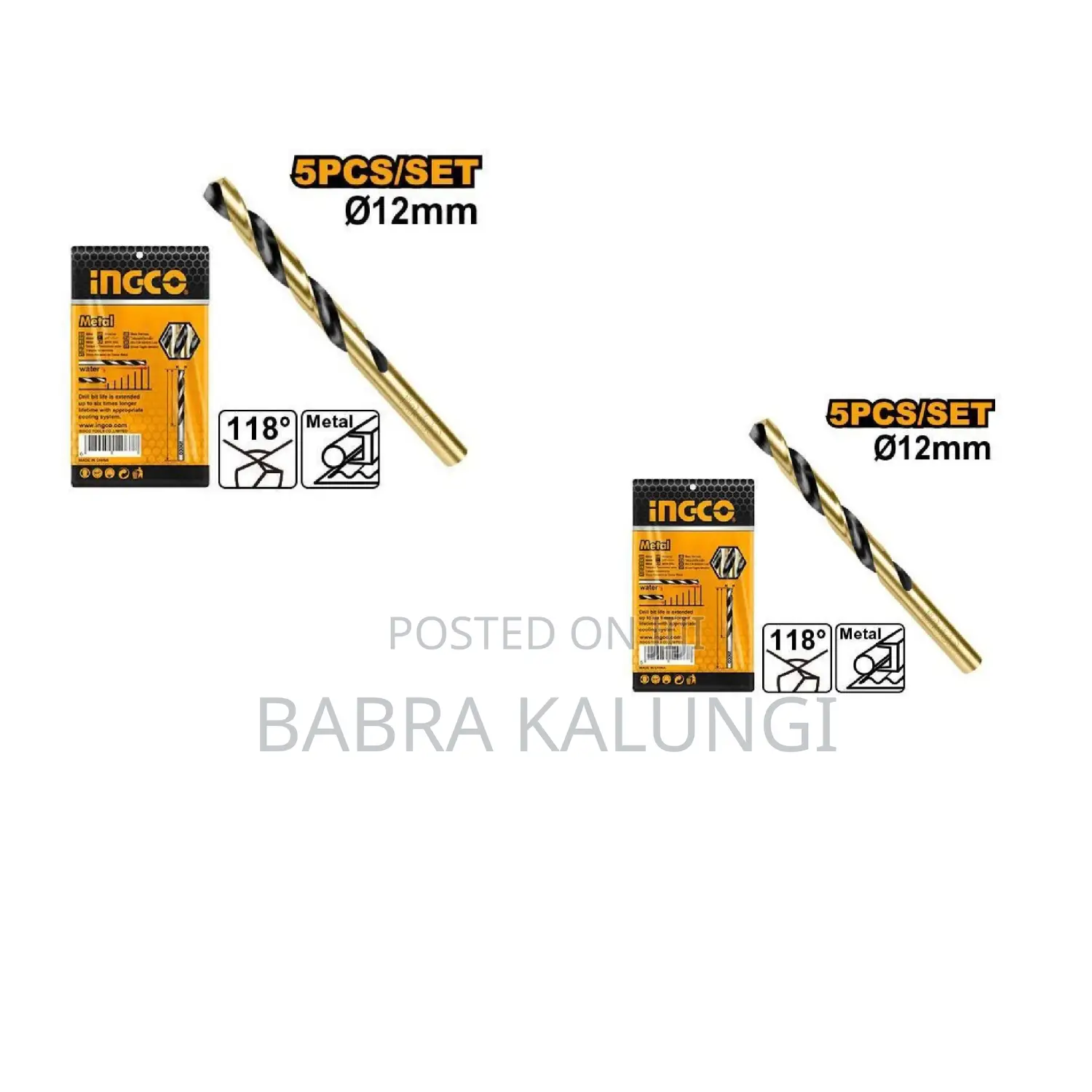 Ingco DBT - HSS Drill Bit - Orange