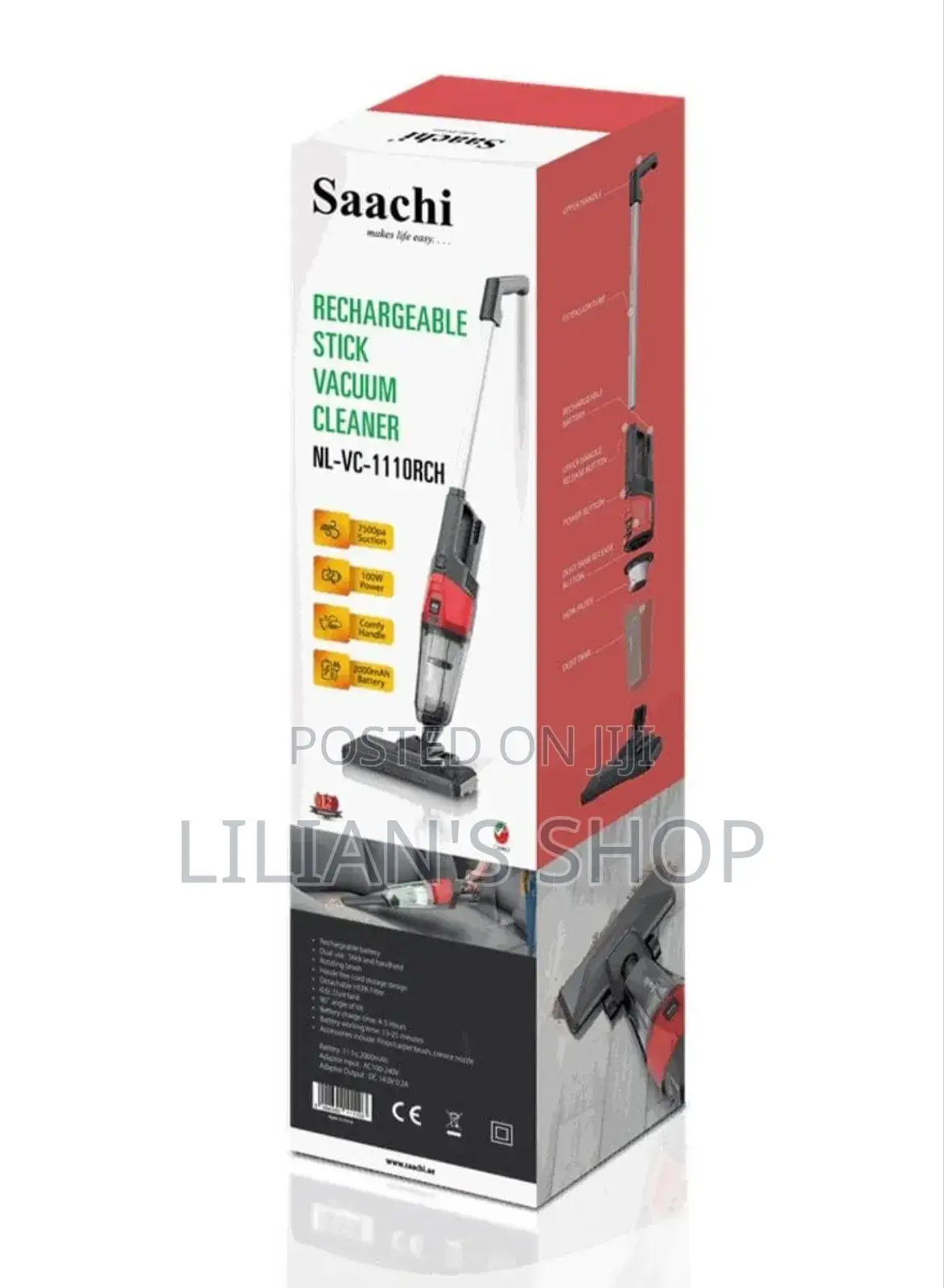 Saachi Rechargeable Cordless Stick Vacuum Cleane