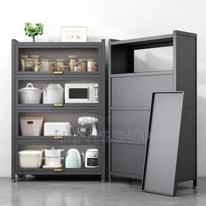 5-Tier Kitchen Storage Cabinet With Flip Doors