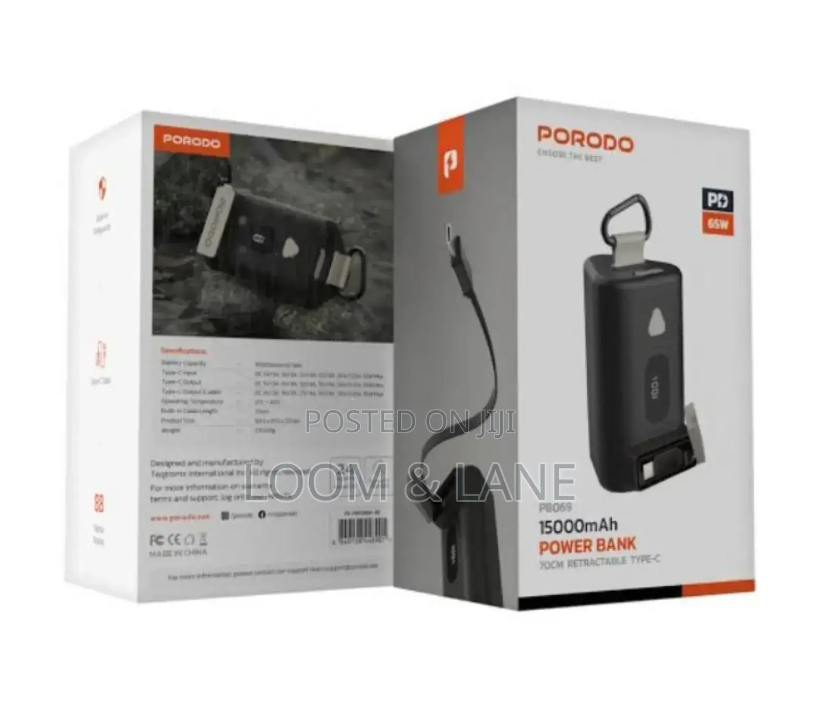 Porodo 15000mah 65w Pb069