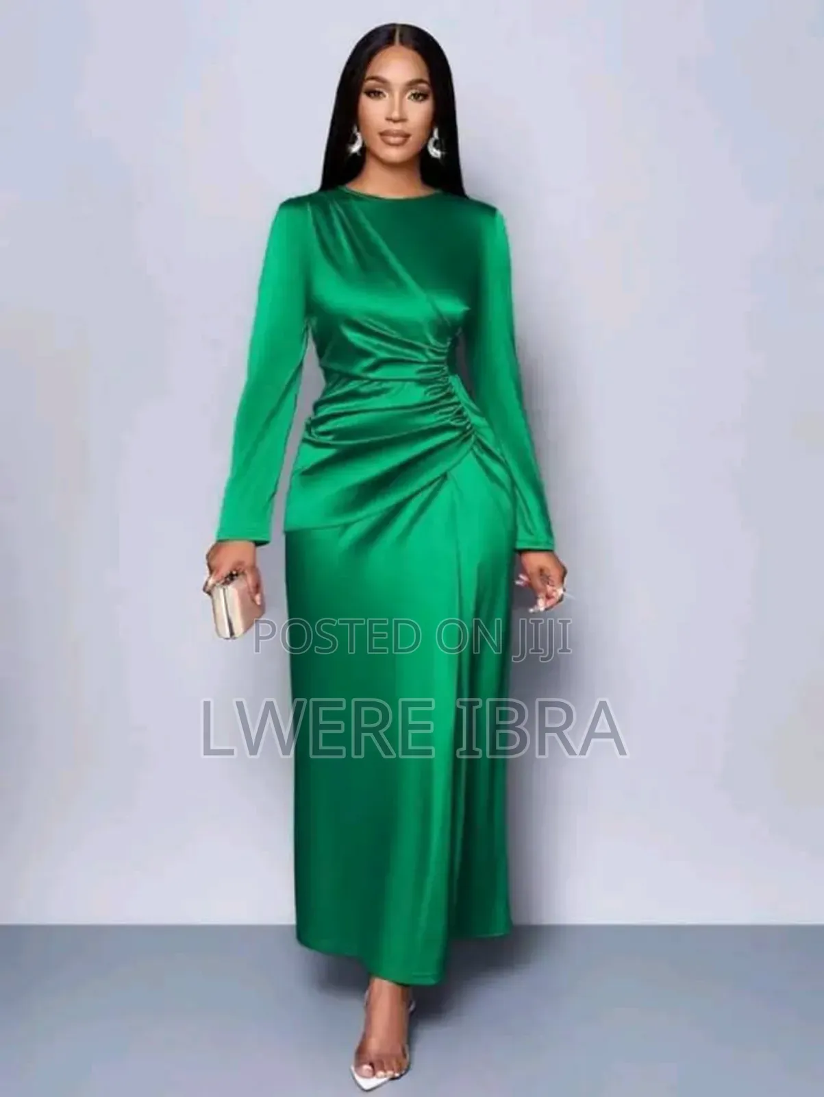 Blue Satin Party Dresses for Women
