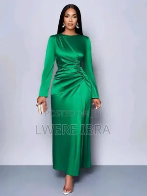 Blue Satin Party Dresses for Women