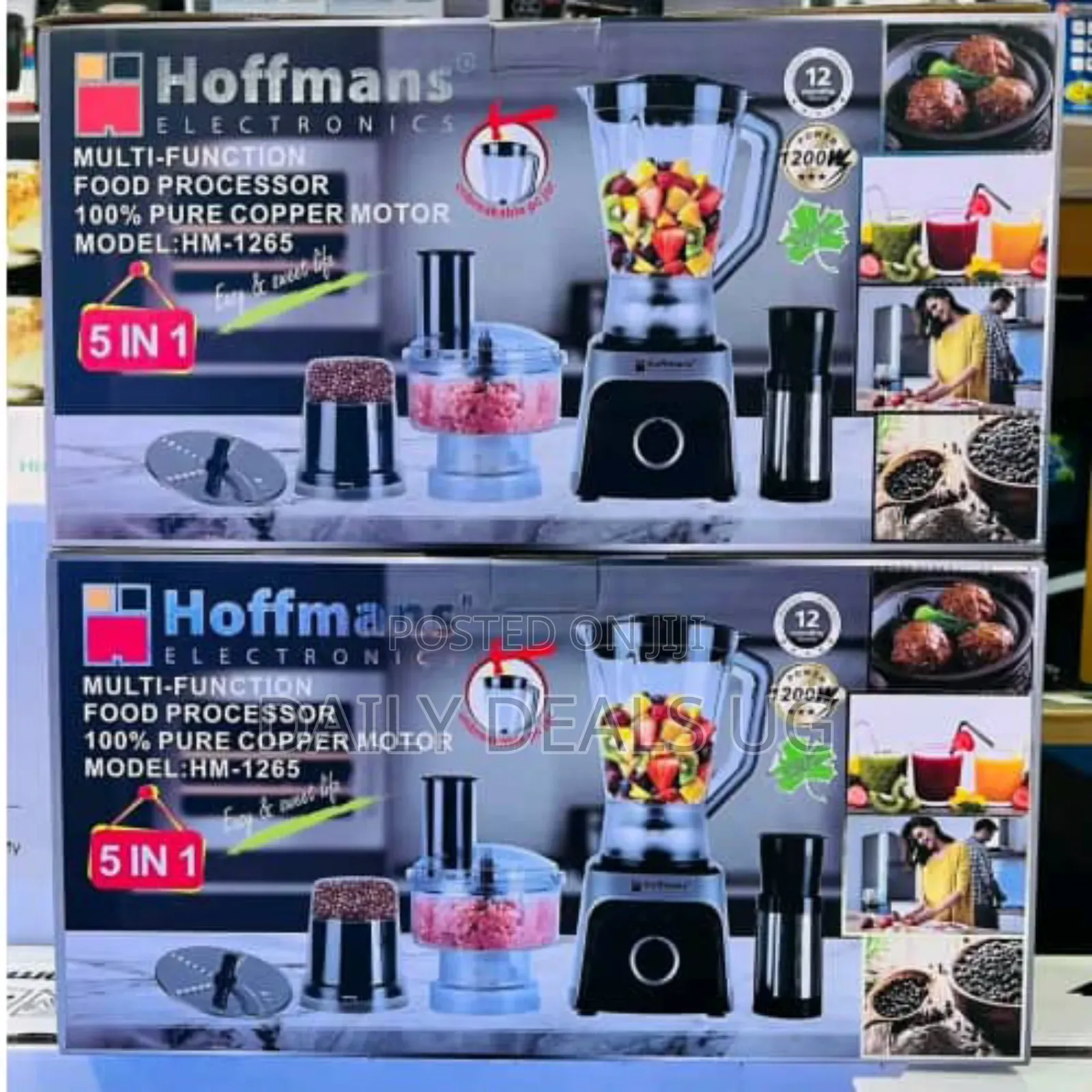 Hoffmans 5-in-1 Multi-Function Food Processor, Hm-1265