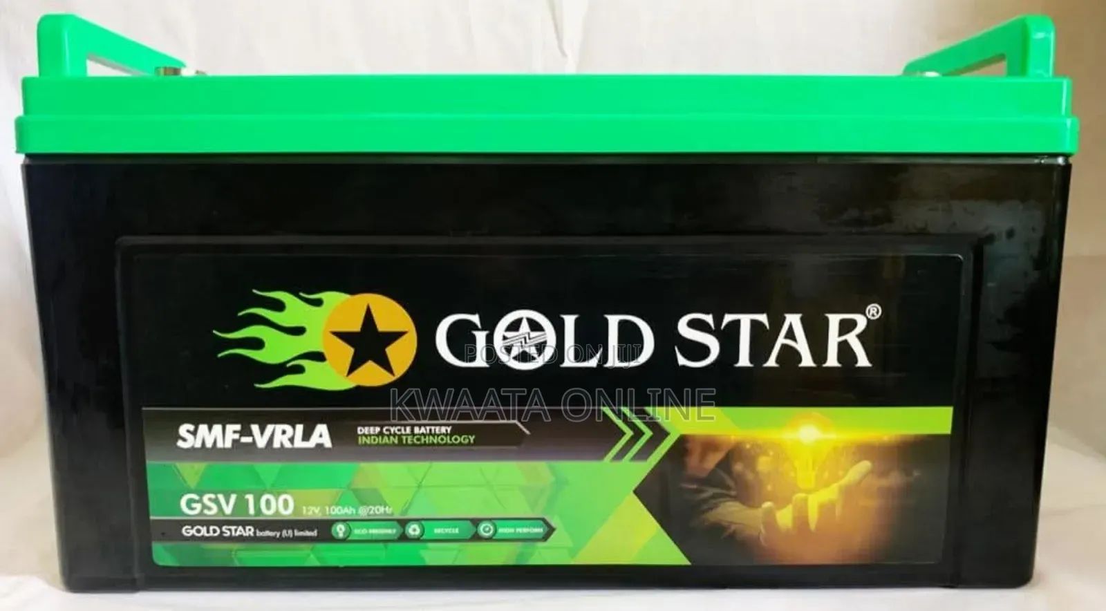 100ah Gold Star Vrla Battery 12v. Gsv100